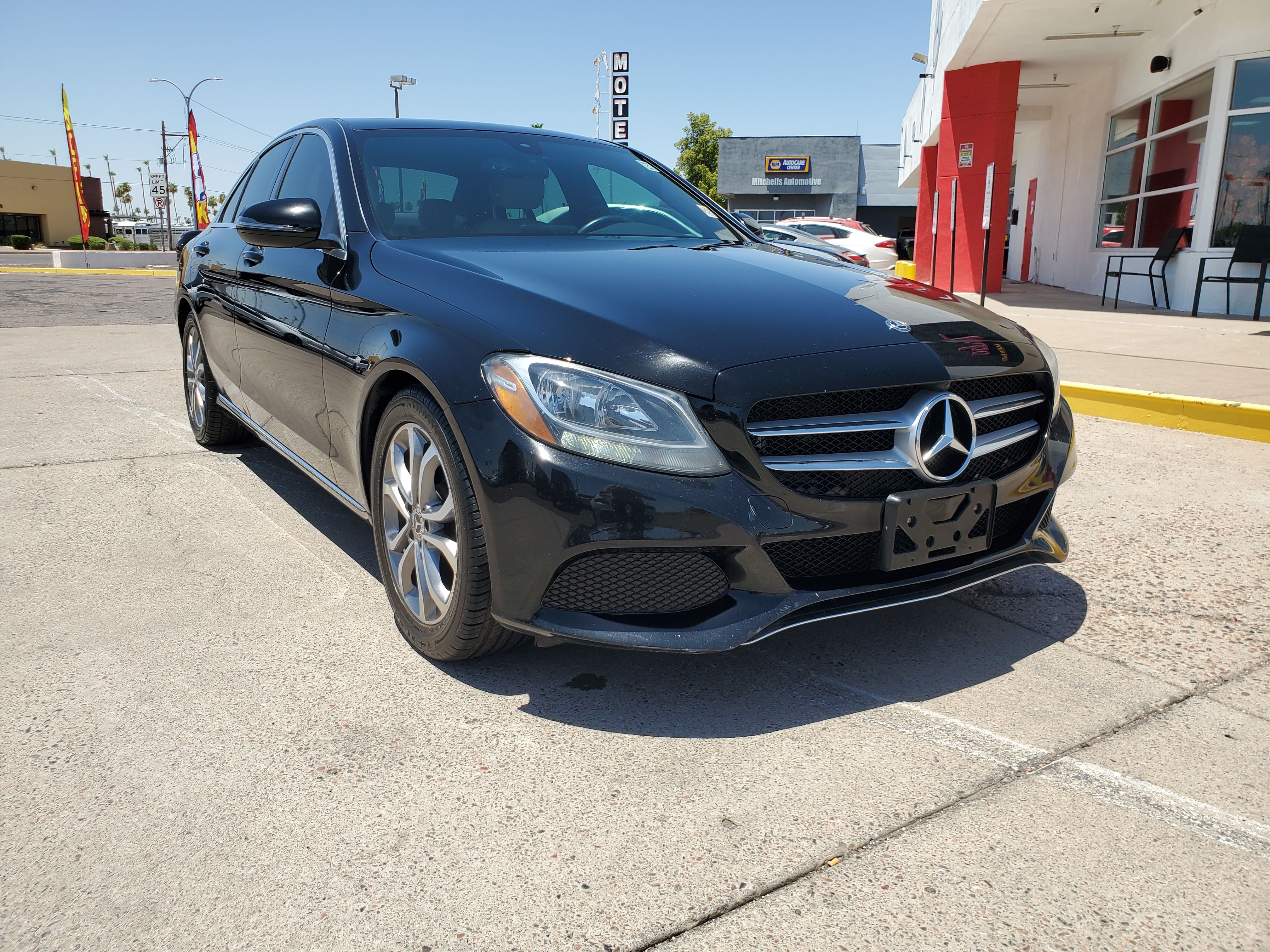 BLACK, 2018 MERCEDES-BENZ C-CLASS Image 7