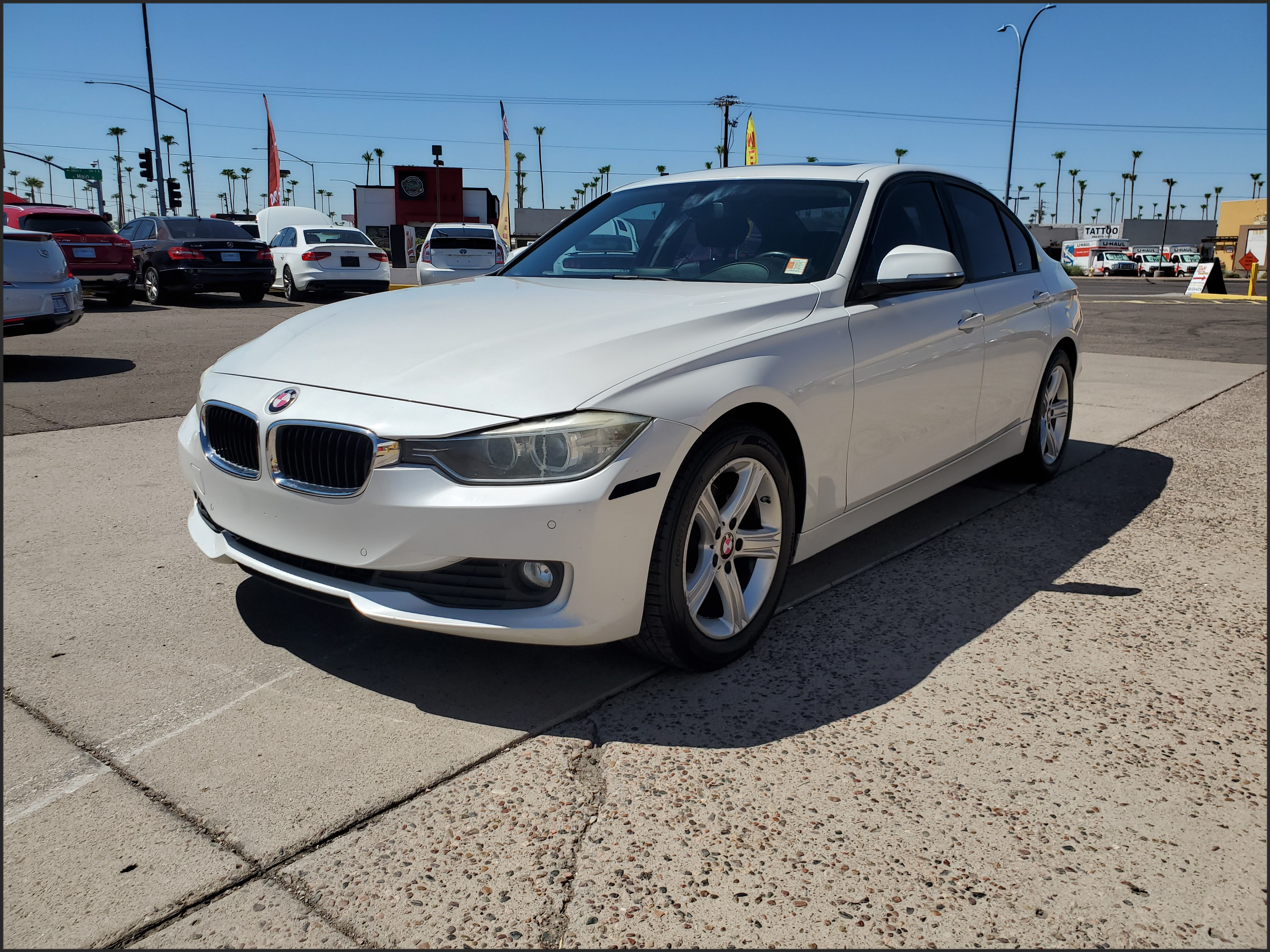 WHITE, 2015 BMW 3 SERIES Image 