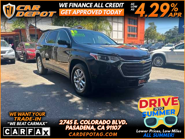 BLACK, 2020 CHEVROLET TRAVERSE 3RD SEAT Image 