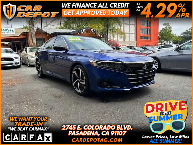 BLUE, 2022 HONDA ACCORD HYBRID Image 