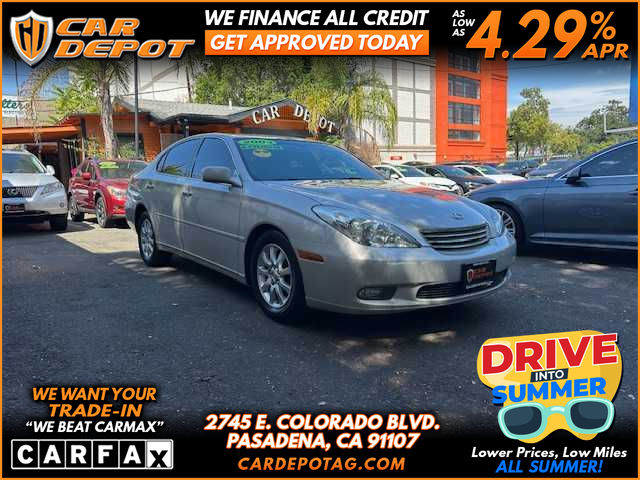 SILVER, 2003 LEXUS ES 42 SERVICE RECORD SUPER CLEAN Image 