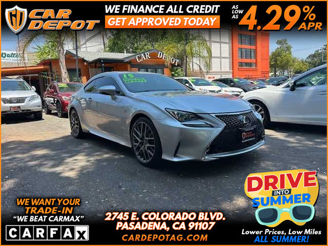 SILVER, 2015 LEXUS RC Image 