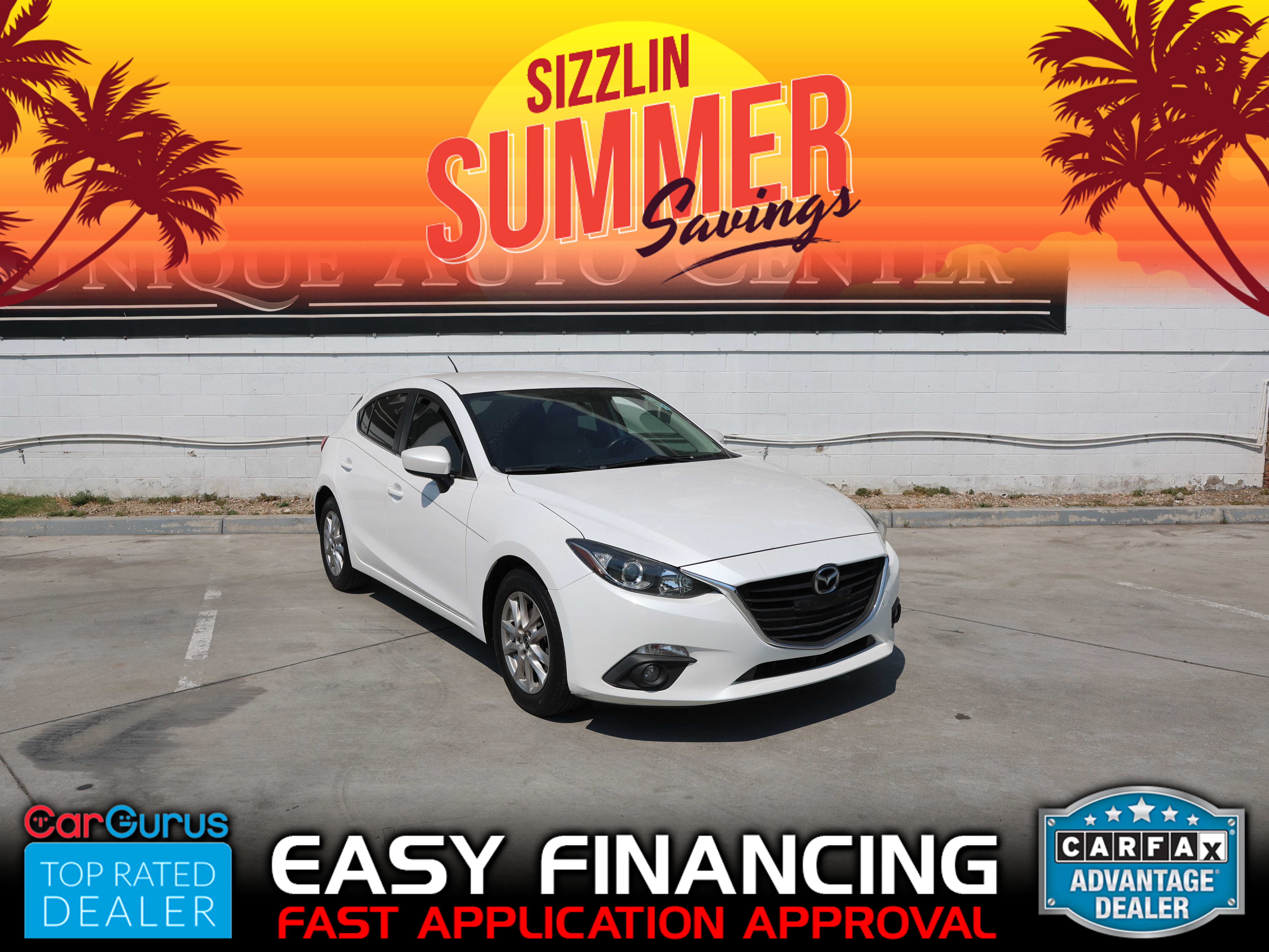 WHITE, 2015 MAZDA MAZDA3 Thumnail Image 1
