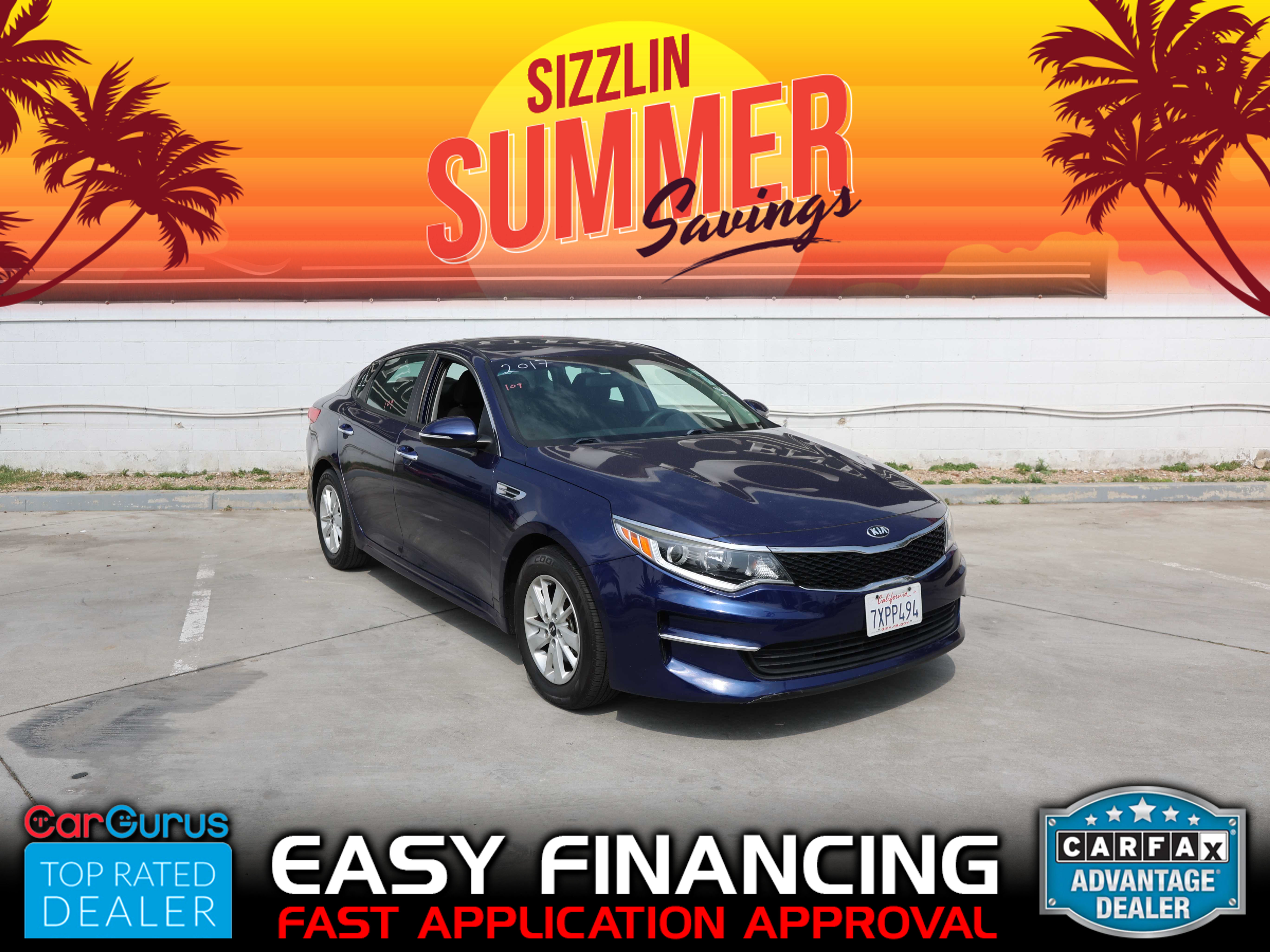 BLUE, 2017 KIA OPTIMA Image 
