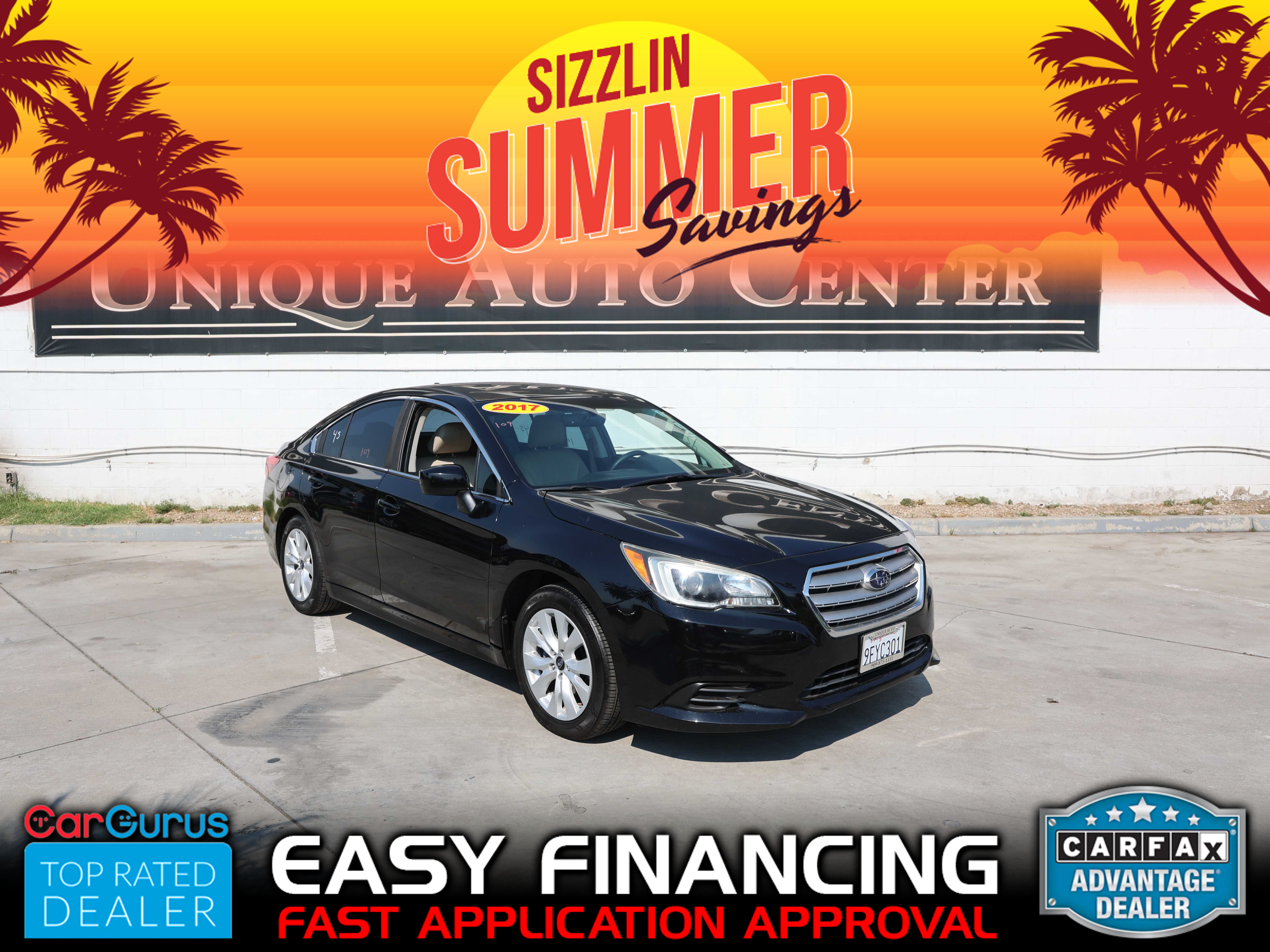 BLACK, 2017 SUBARU LEGACY Thumnail Image 1