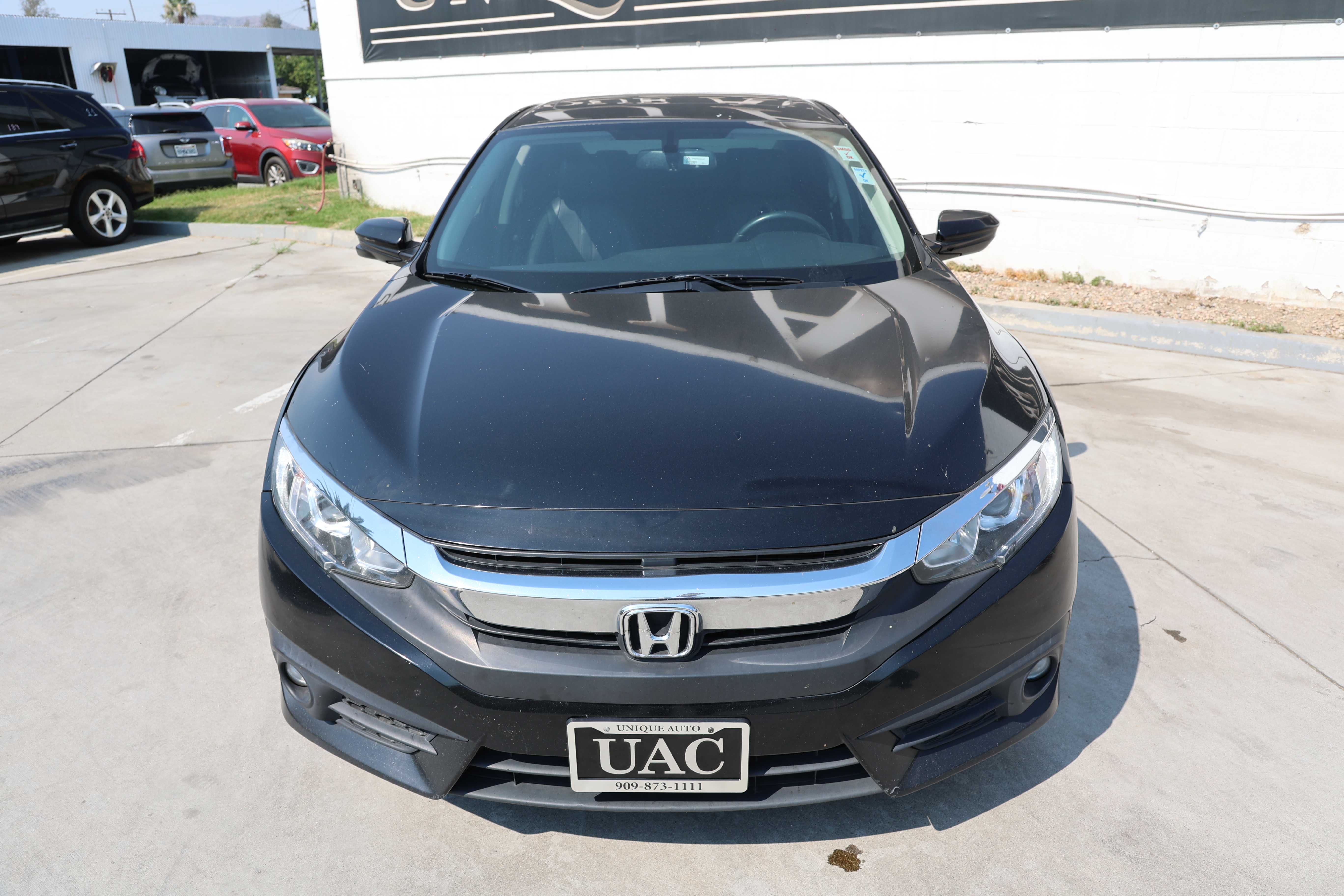 BLACK, 2018 HONDA CIVIC Image 2