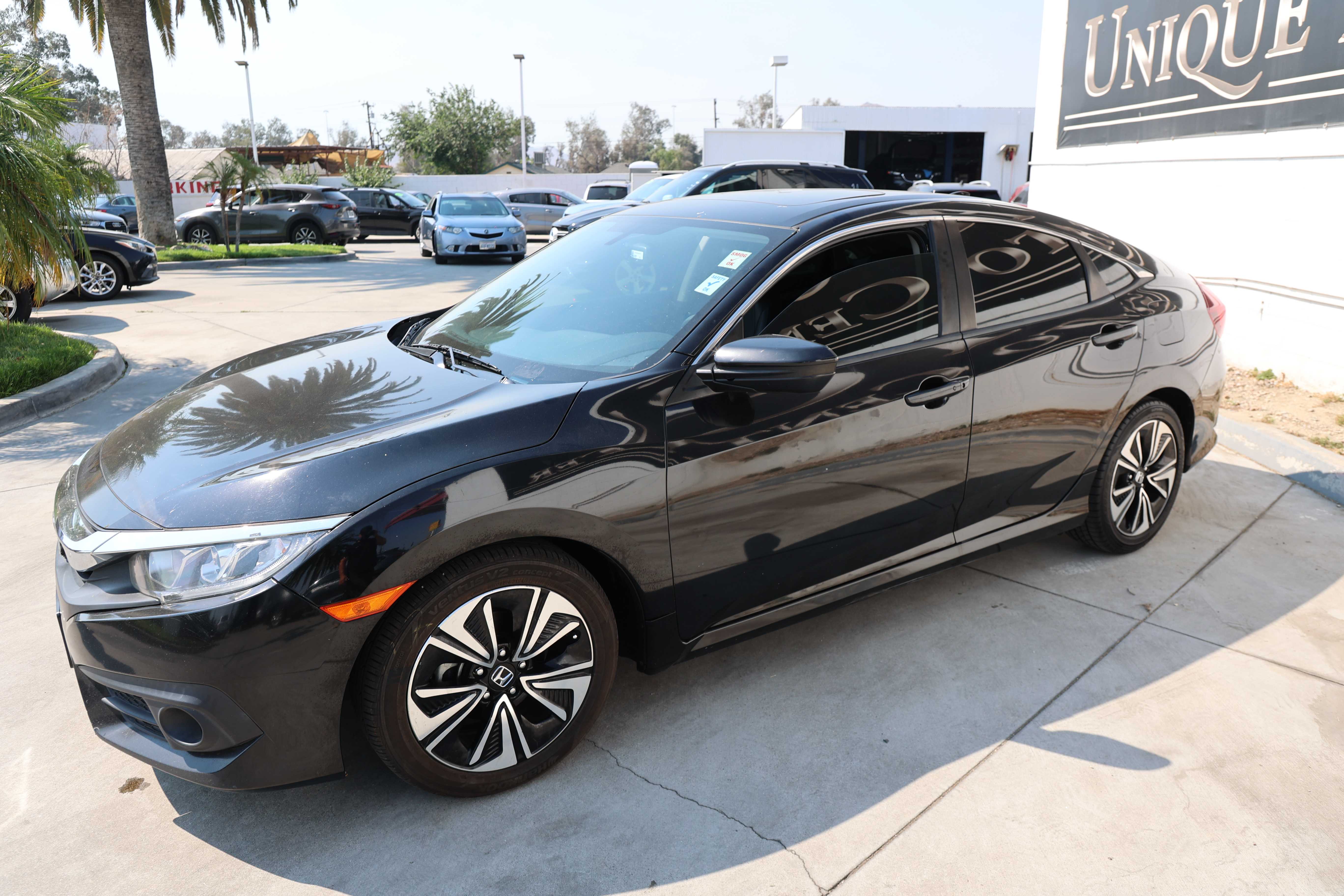 BLACK, 2018 HONDA CIVIC Image 5