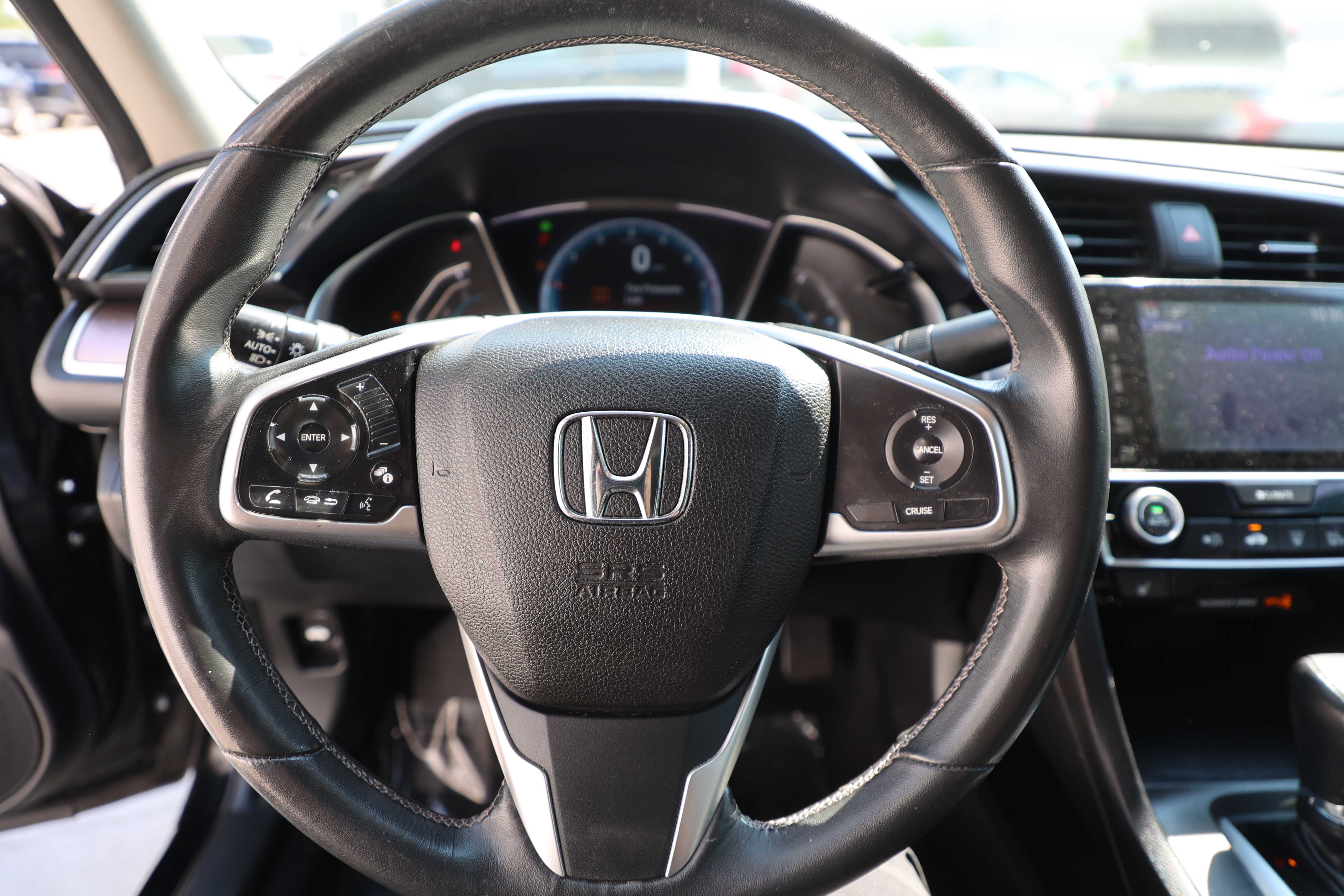 BLACK, 2018 HONDA CIVIC Image 9