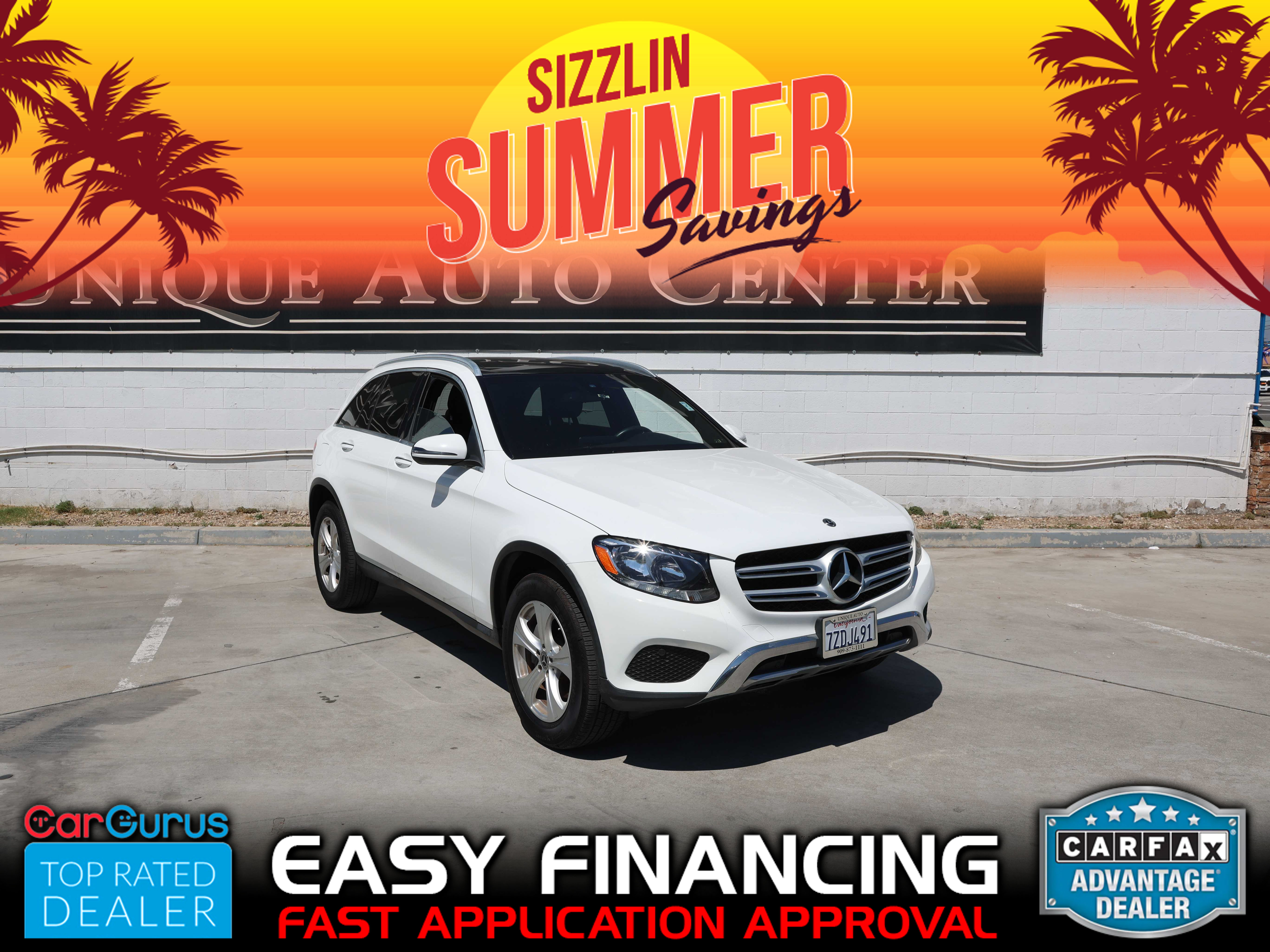 WHITE, 2017 MERCEDES-BENZ GLC Image 