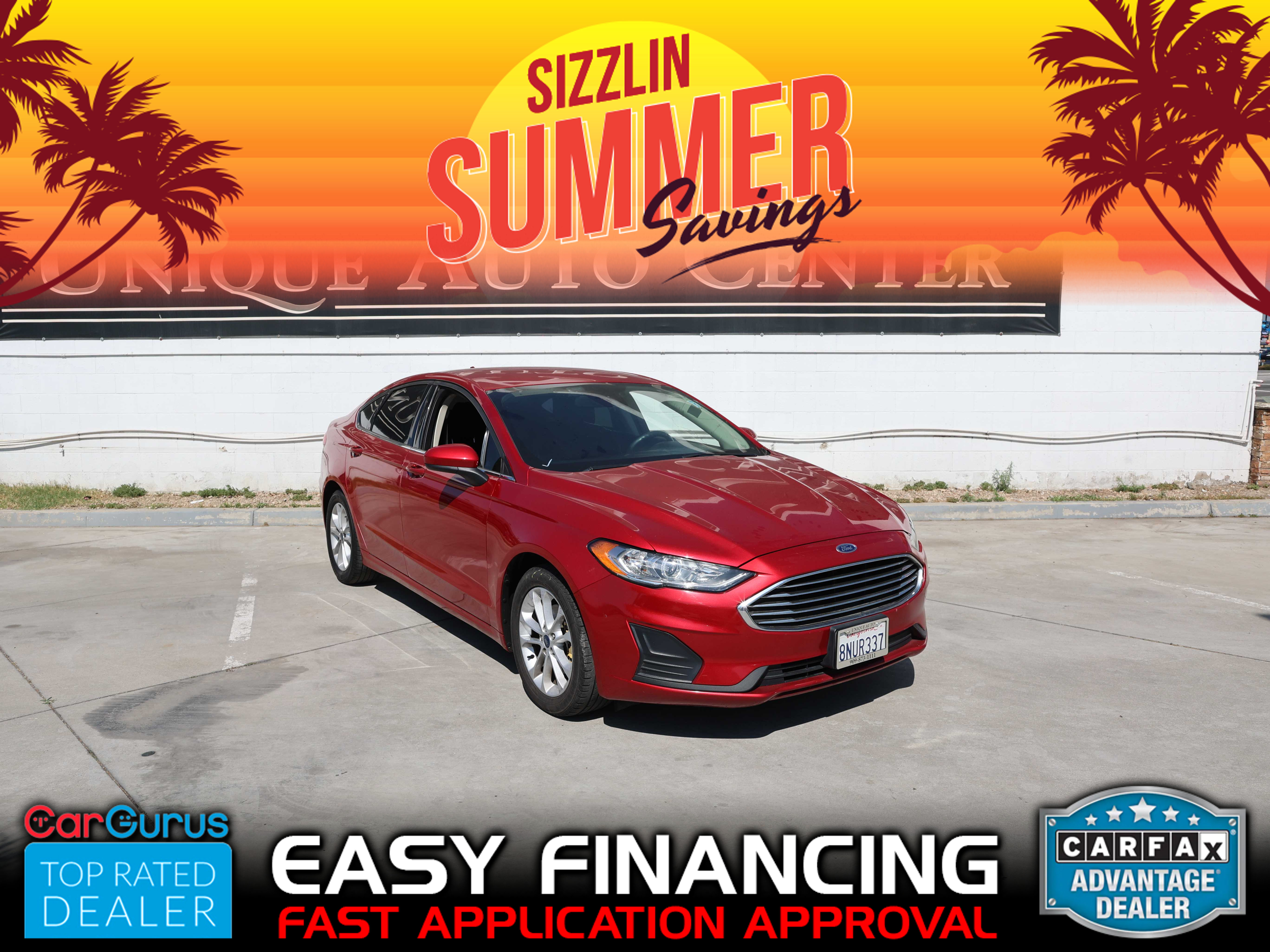 RED, 2020 FORD FUSION Image 