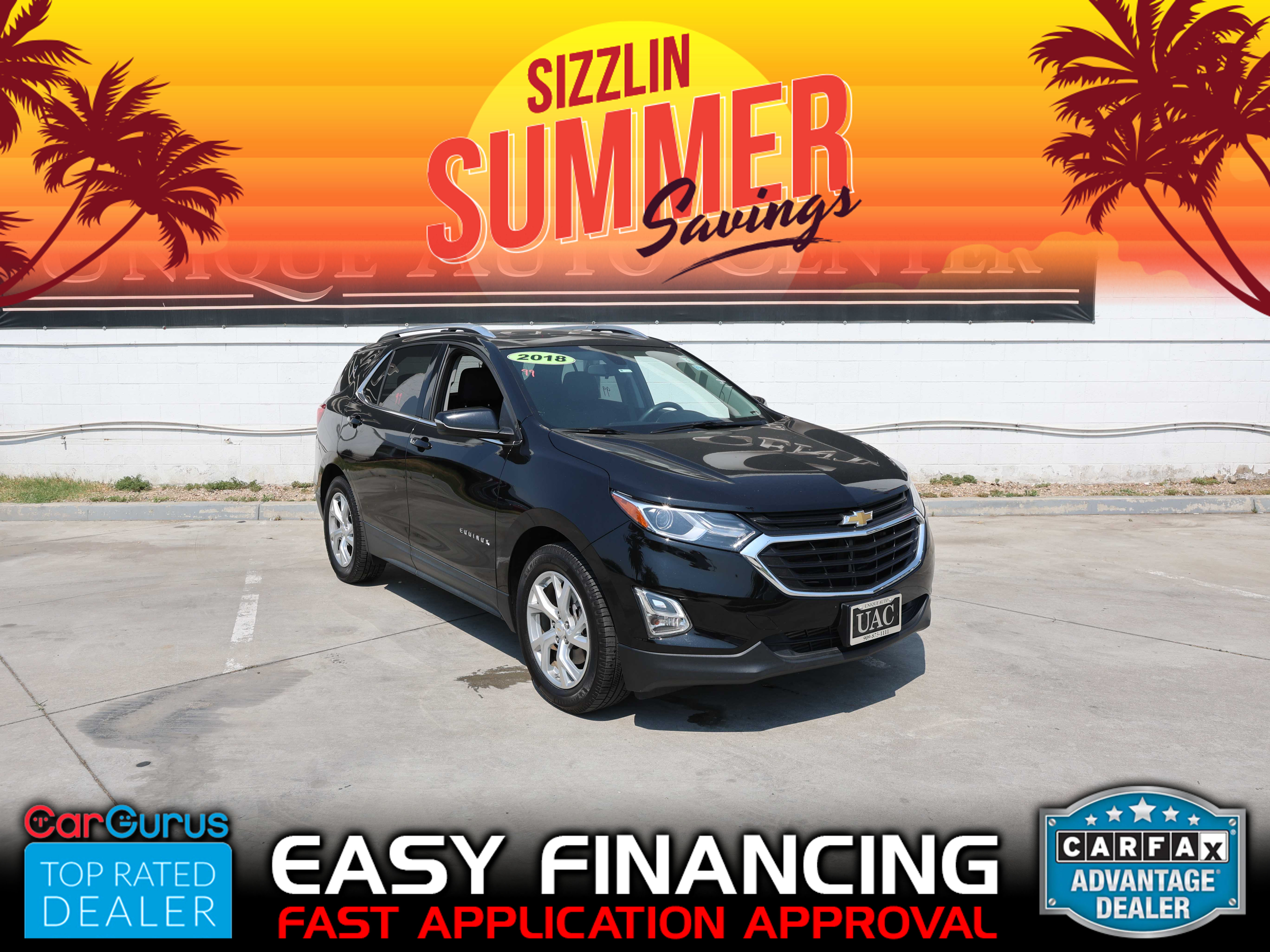 BLACK, 2018 CHEVROLET EQUINOX Thumnail Image 1