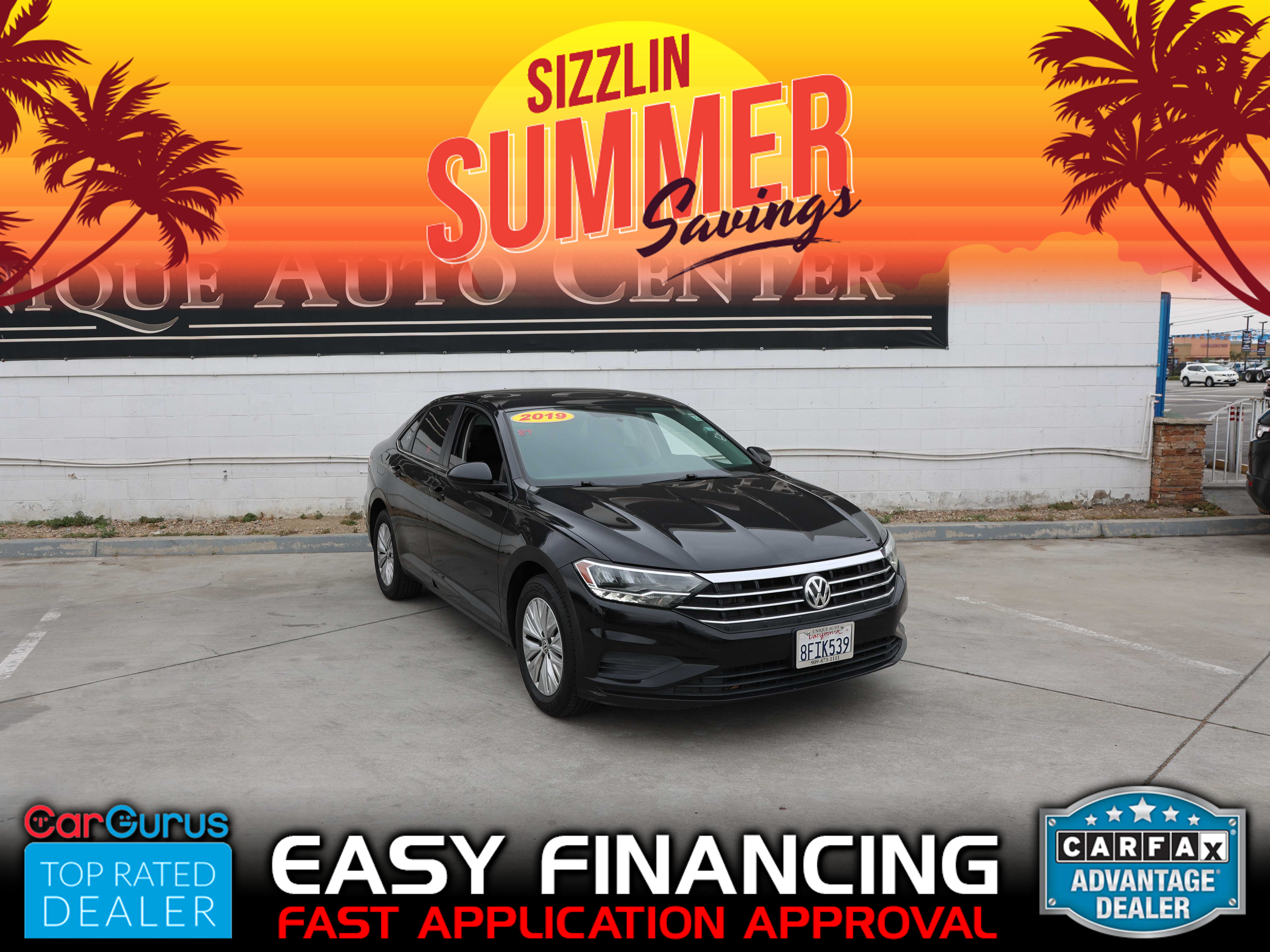 BLACK, 2019 VOLKSWAGEN JETTA Thumnail Image 1