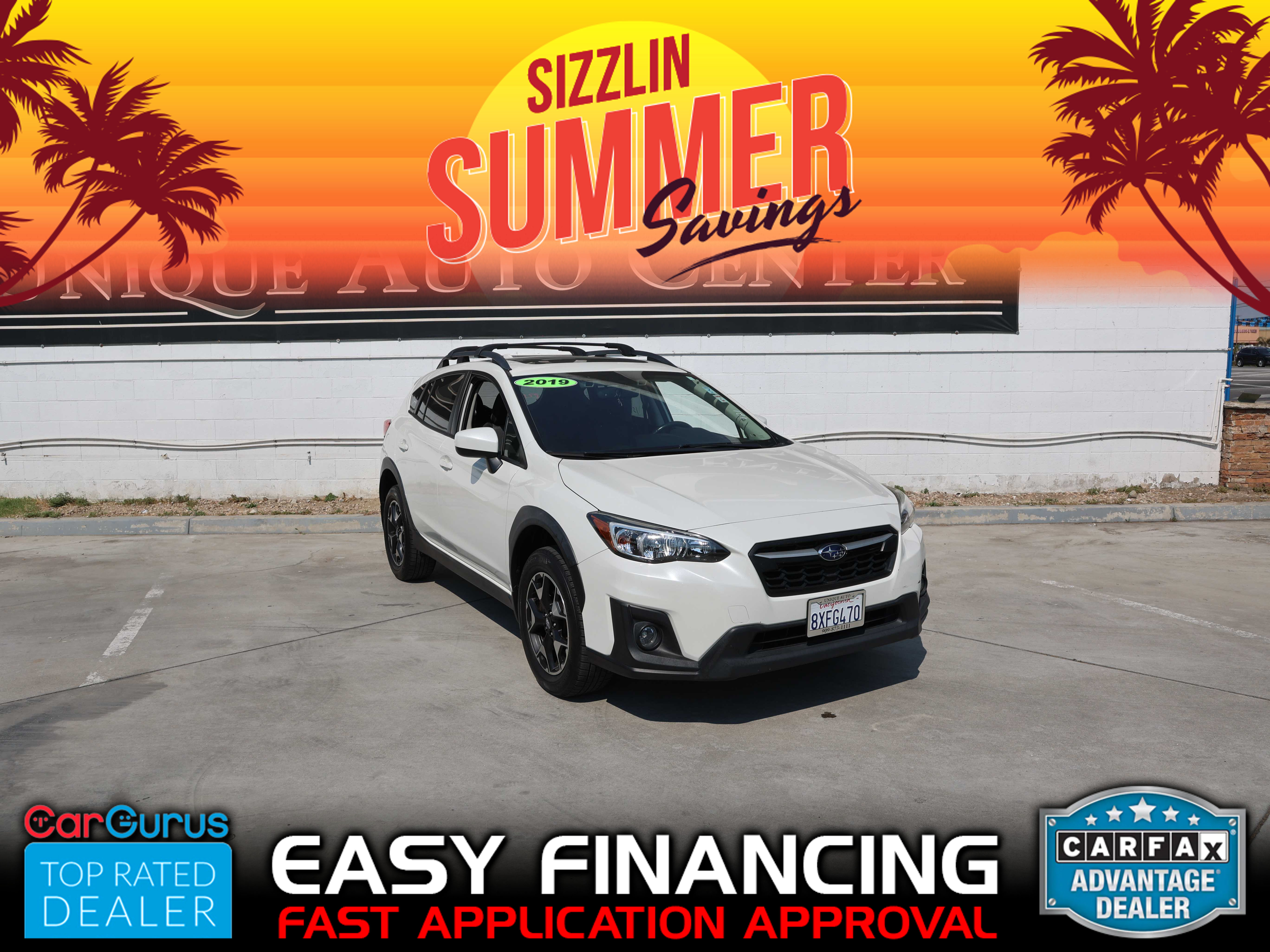 WHITE, 2019 SUBARU CROSSTREK Thumnail Image 1
