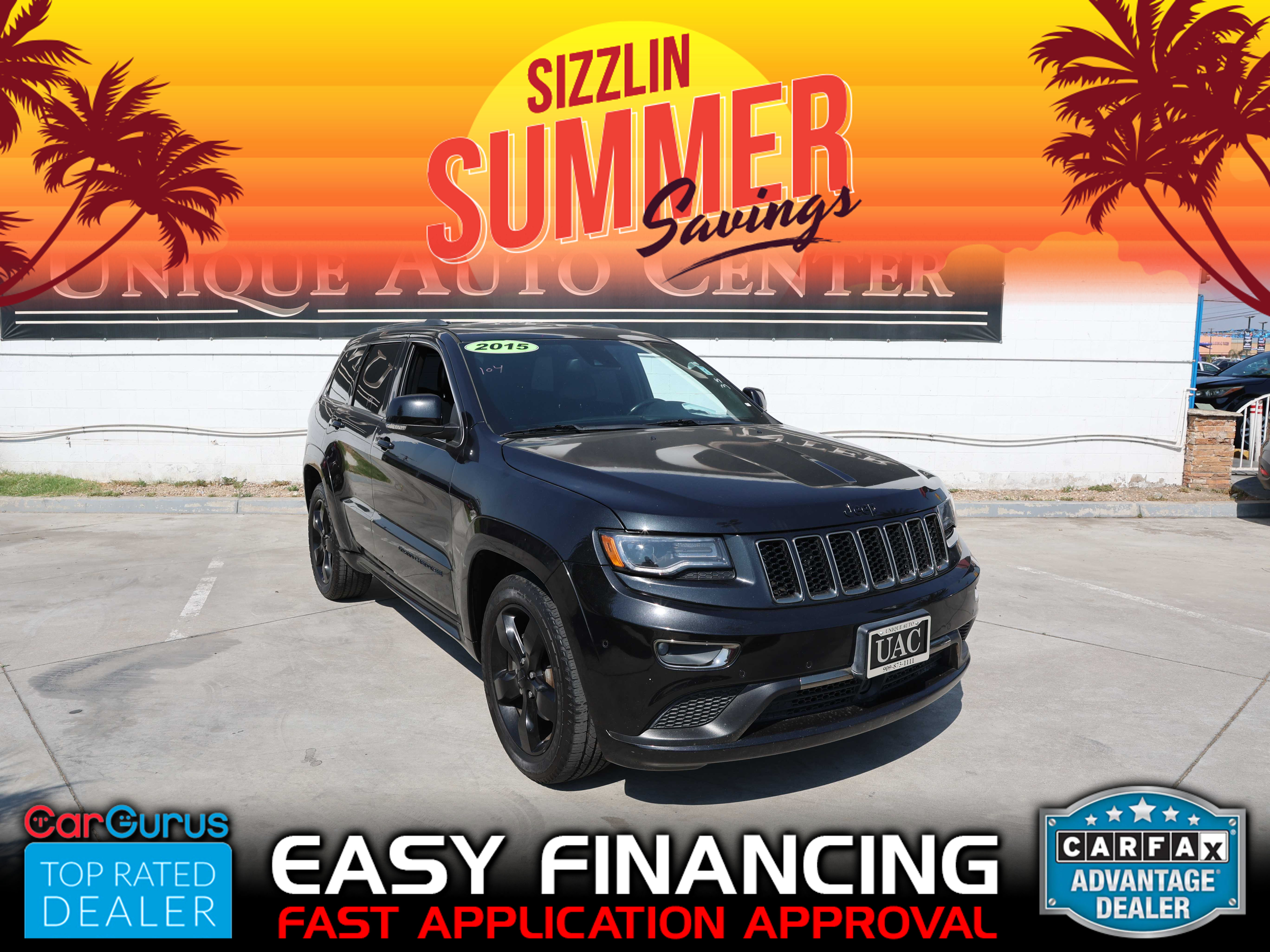 BLACK, 2015 JEEP GRAND CHEROKEE Image 