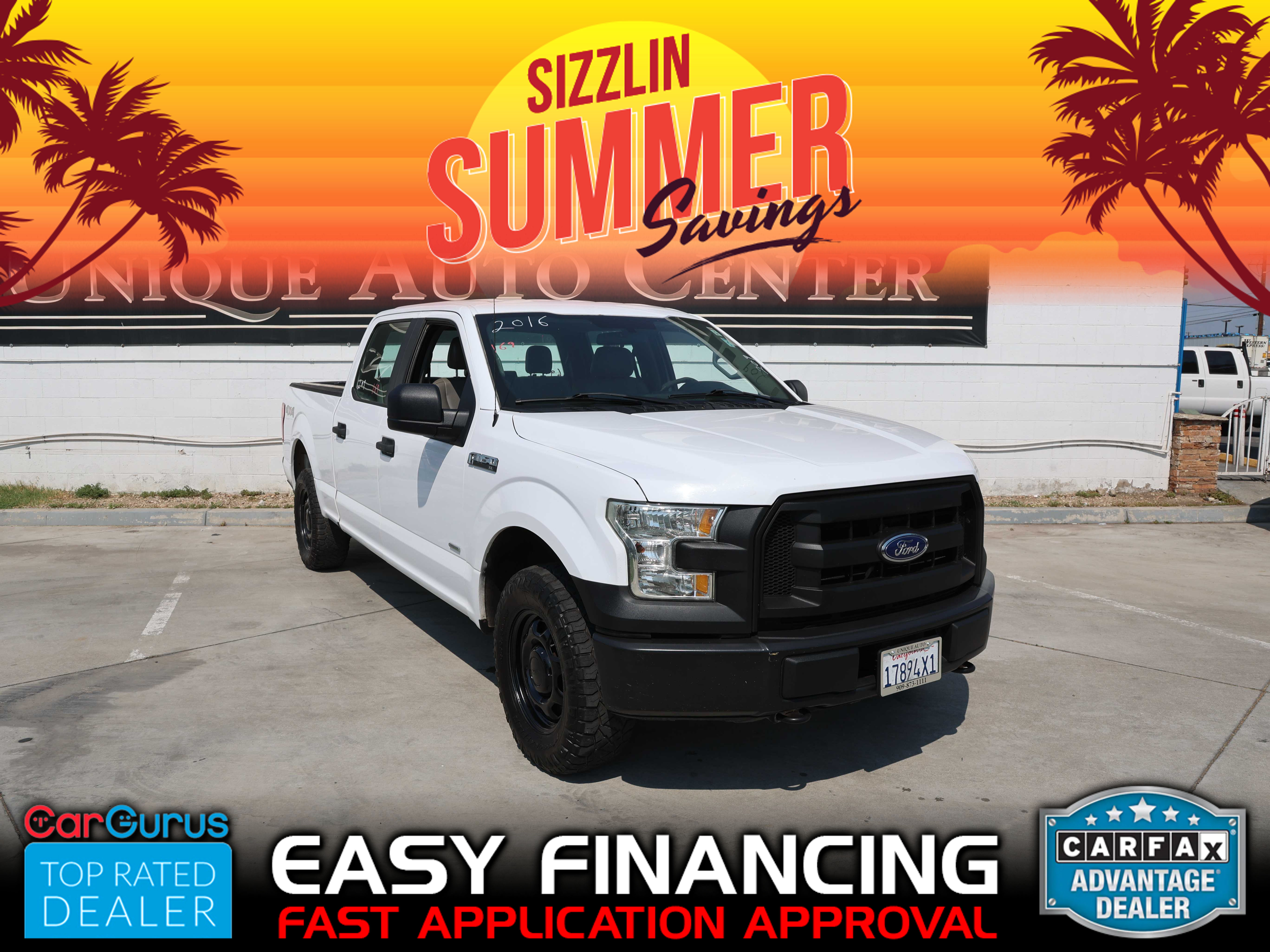 WHITE, 2016 FORD F150 SUPERCREW CAB Image 1