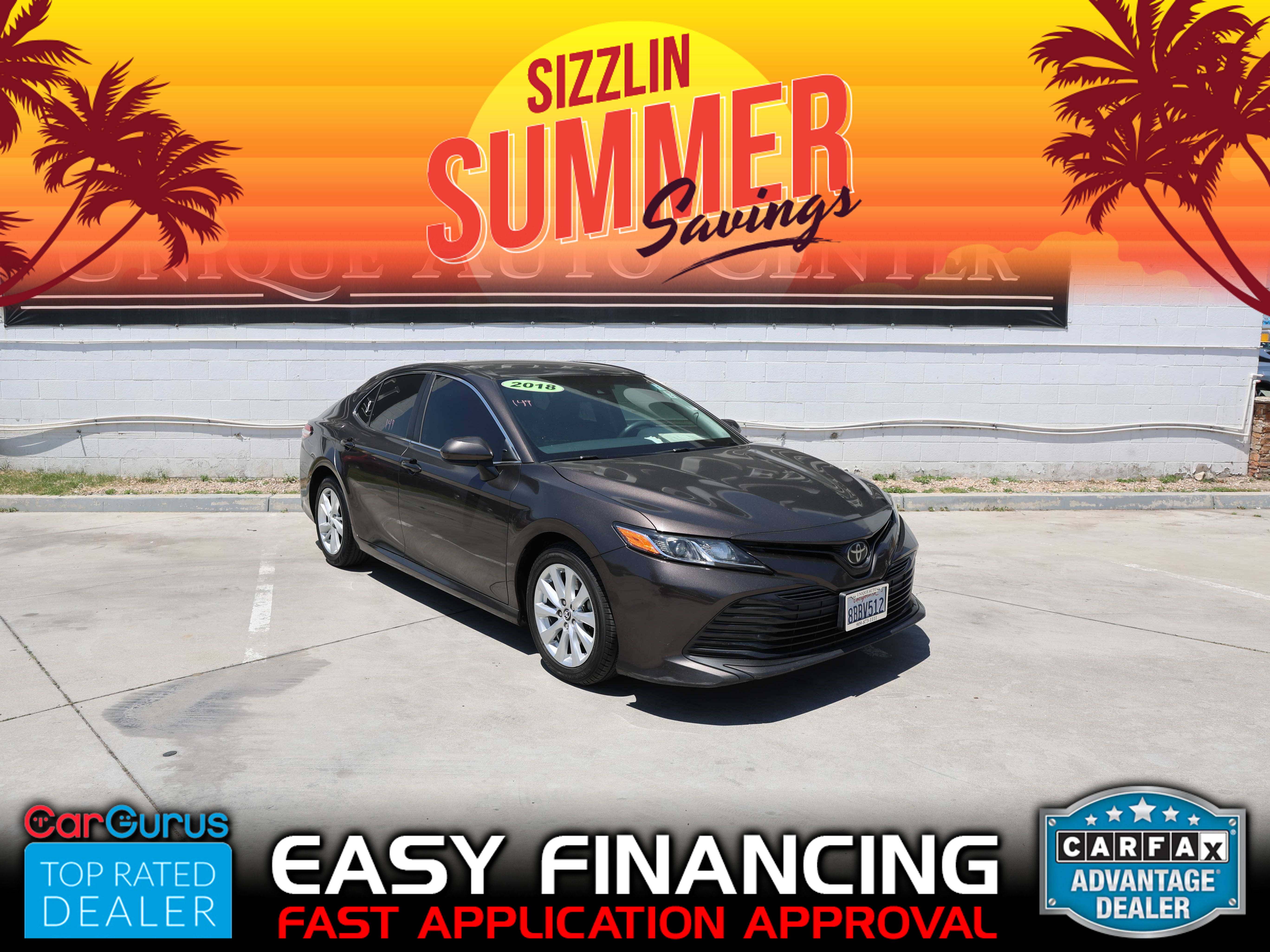 BROWN, 2018 TOYOTA CAMRY Image 
