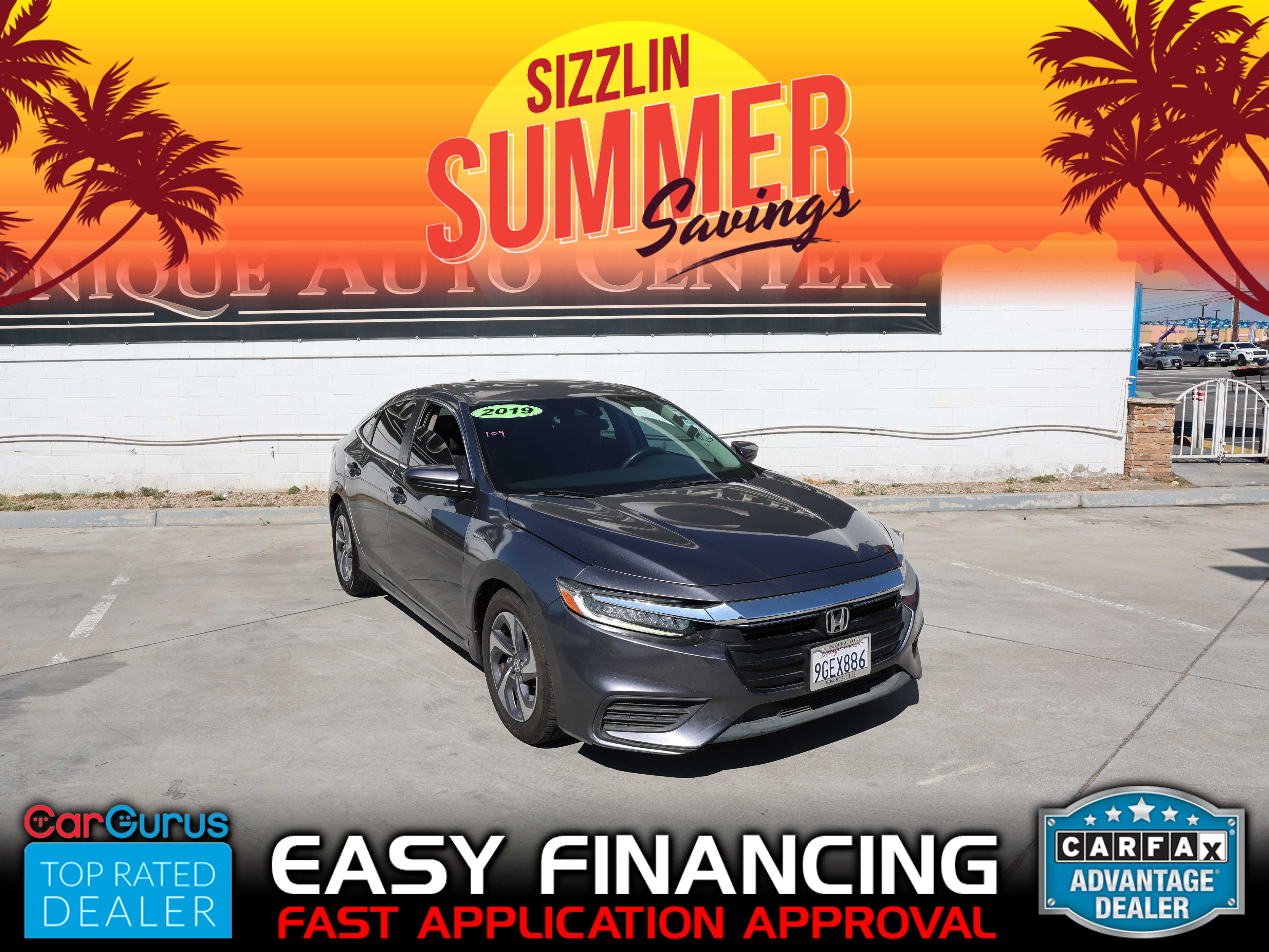 GRAY, 2019 HONDA INSIGHT Image 