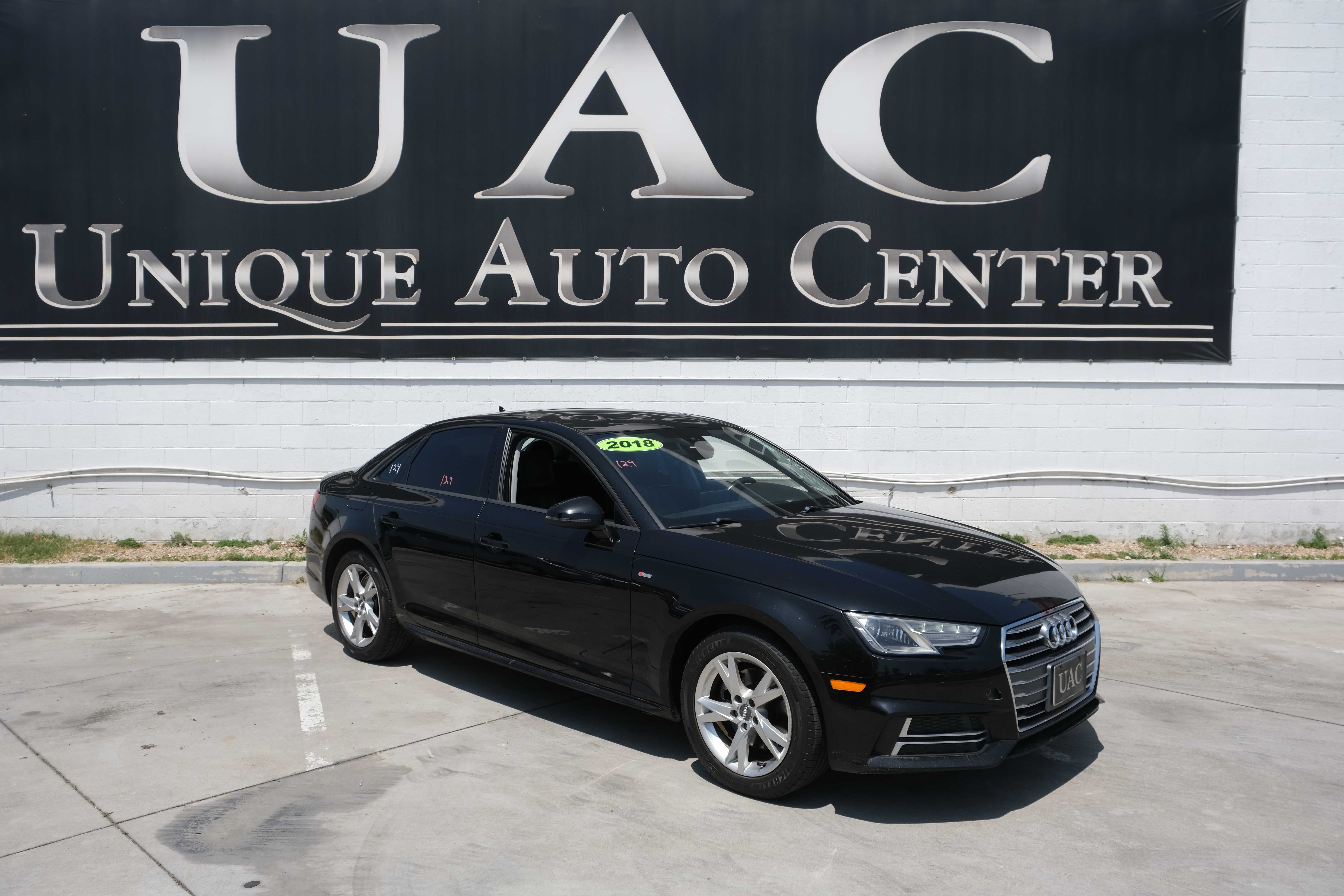 BLACK, 2018 AUDI A4 Image 3