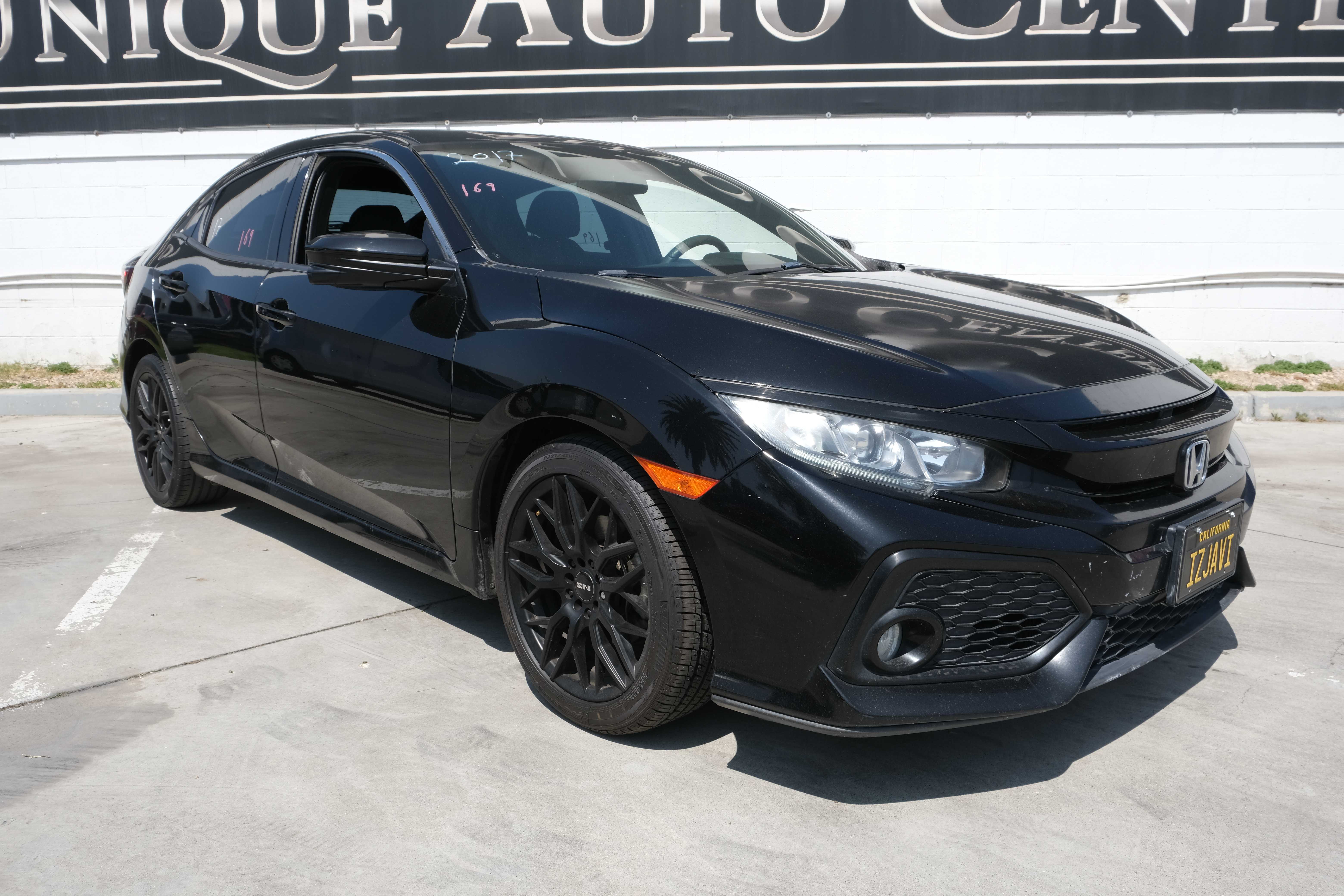 BLACK, 2017 HONDA CIVIC Image 3