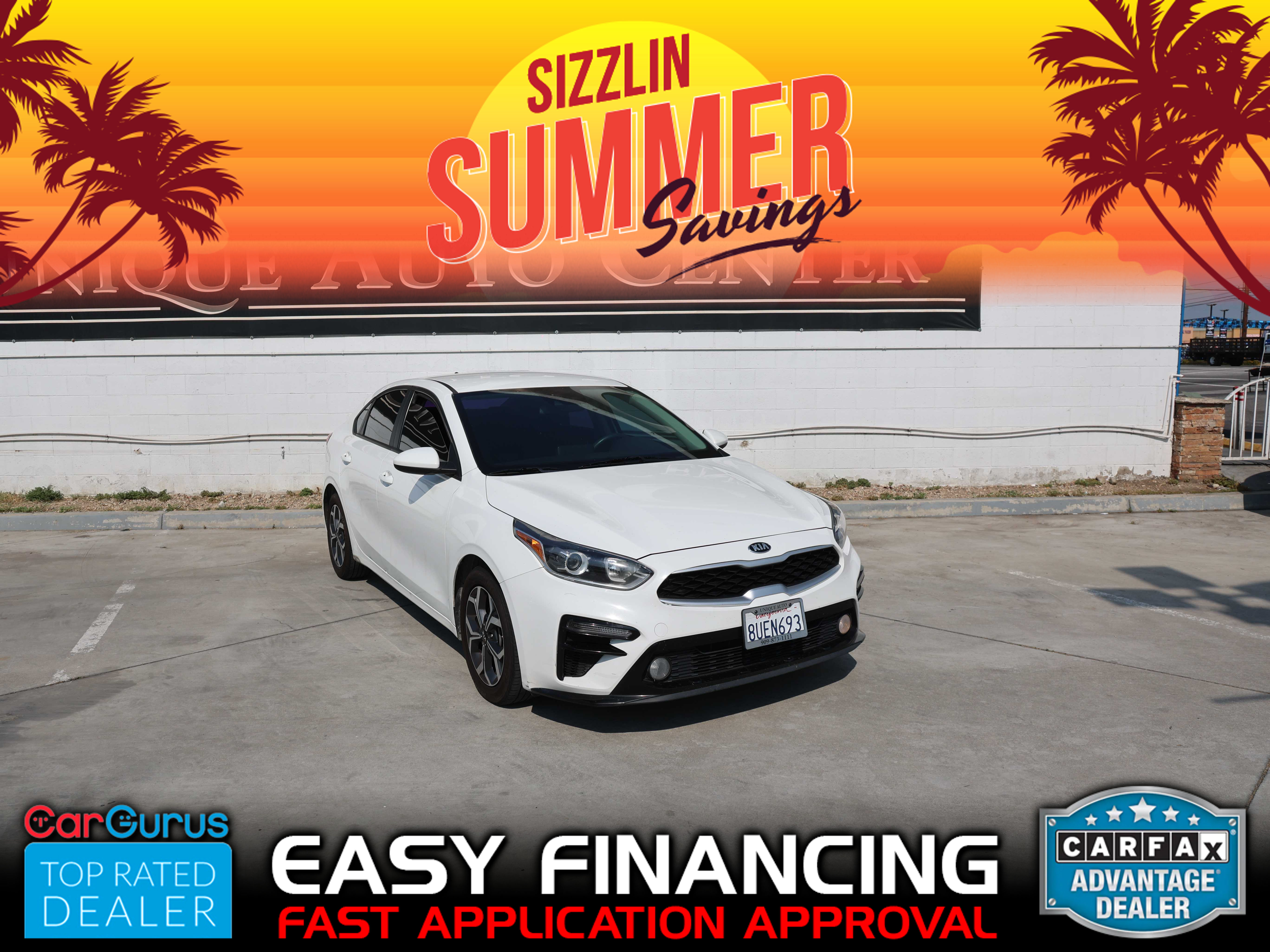 WHITE, 2021 KIA FORTE Thumnail Image 1