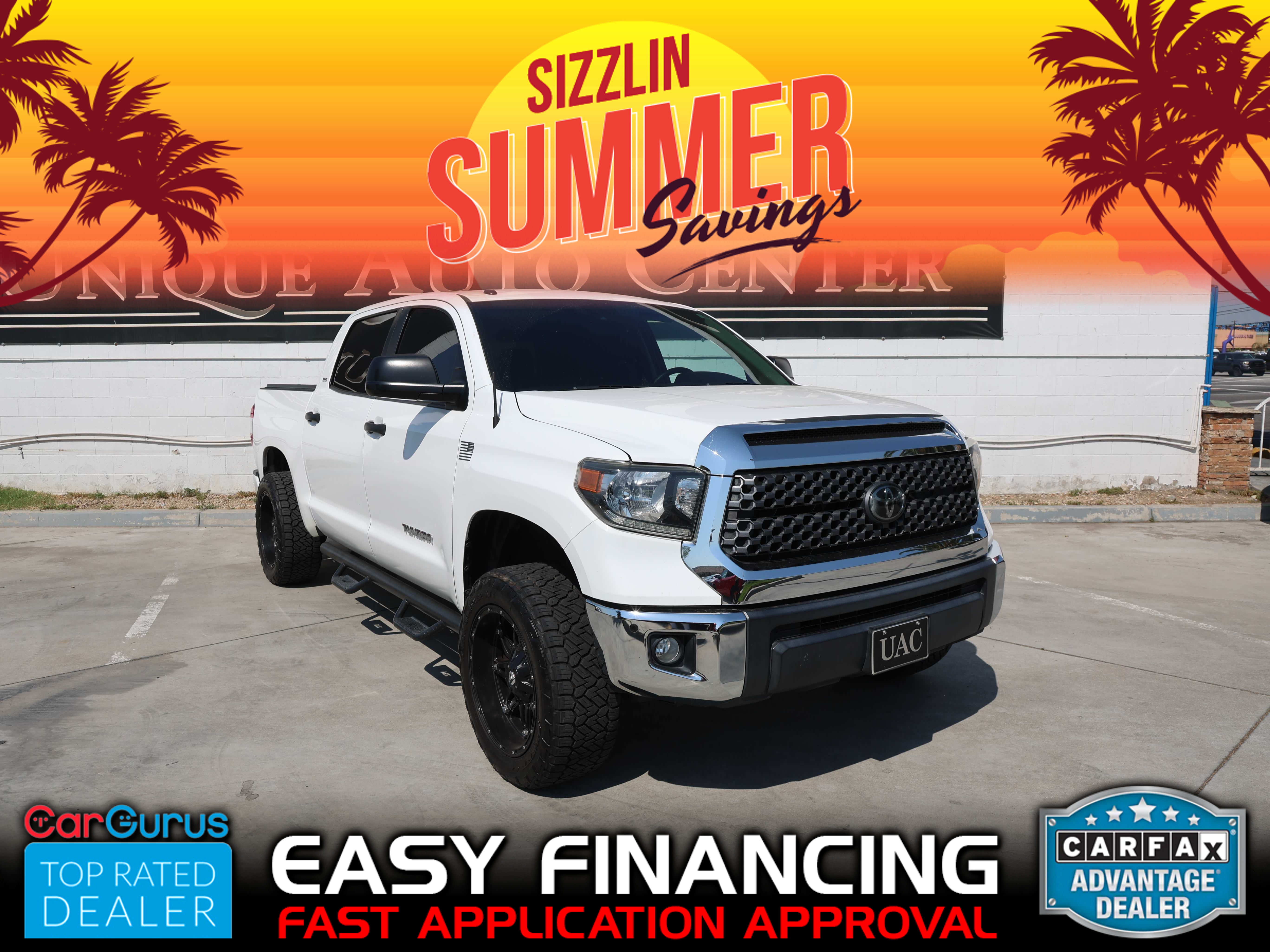 WHITE, 2018 TOYOTA TUNDRA CREWMAX Image 