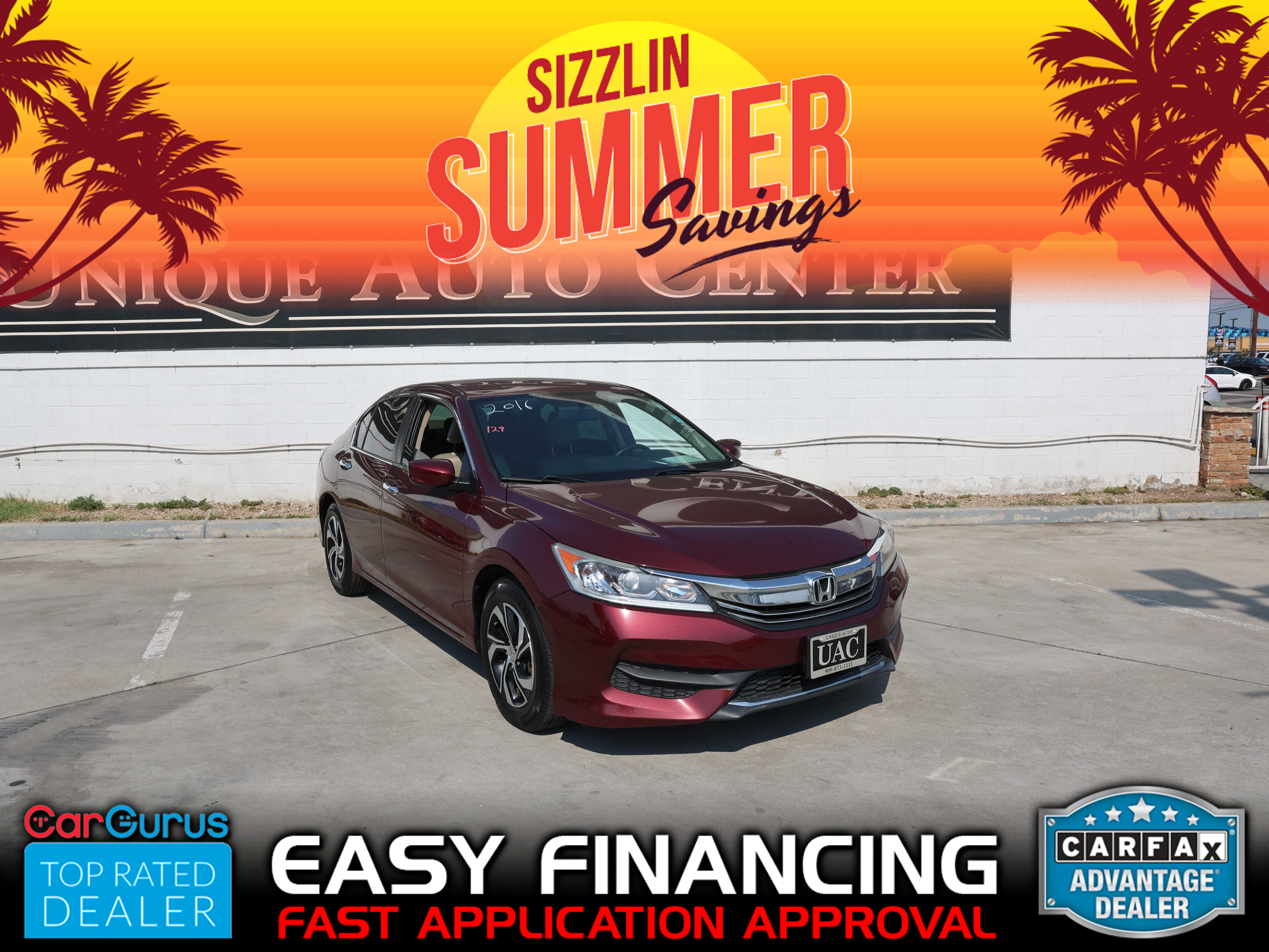 RED, 2016 HONDA ACCORD Image 
