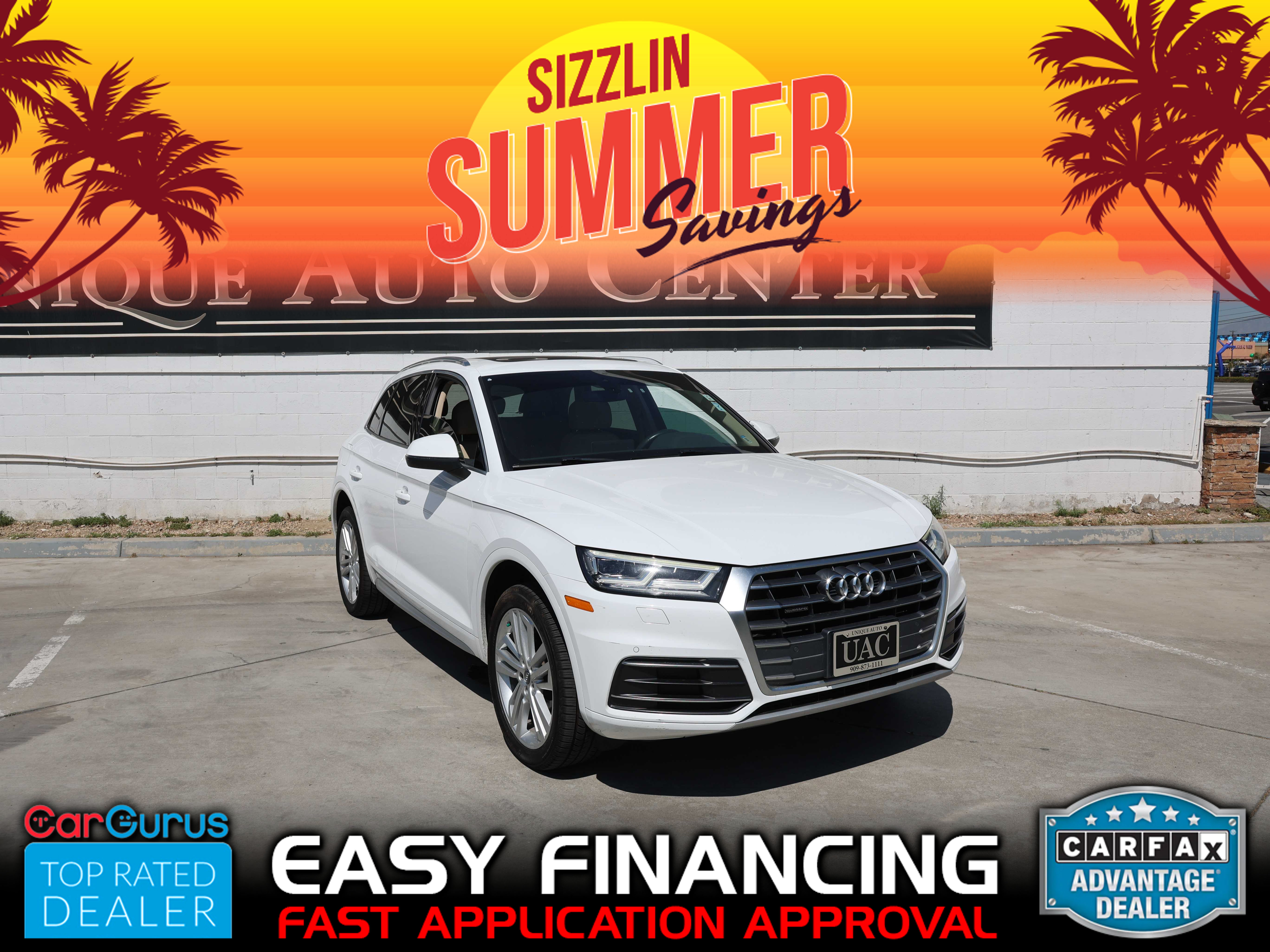 WHITE, 2018 AUDI Q5 Image 