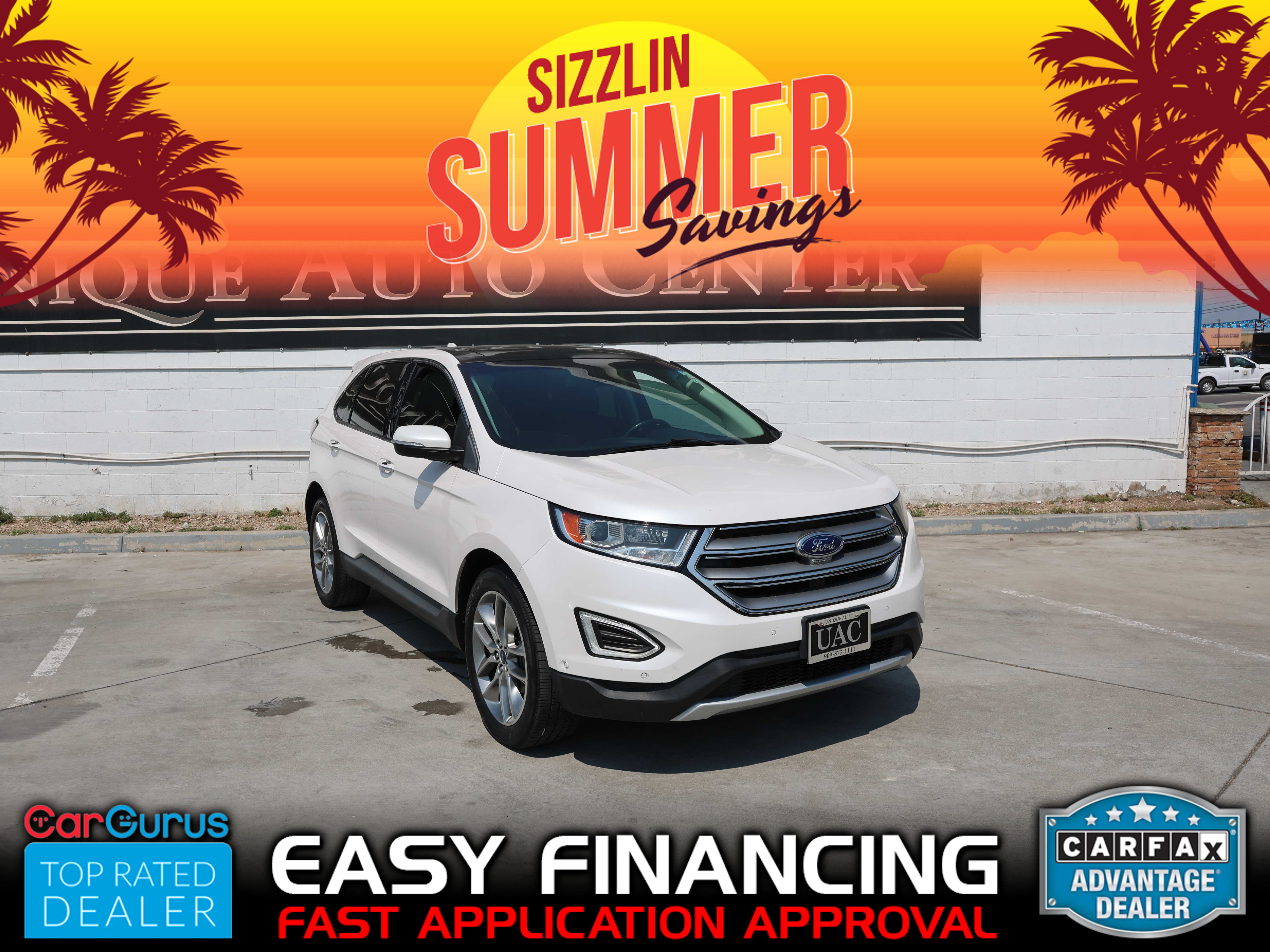 WHITE, 2017 FORD EDGE Thumnail Image 1
