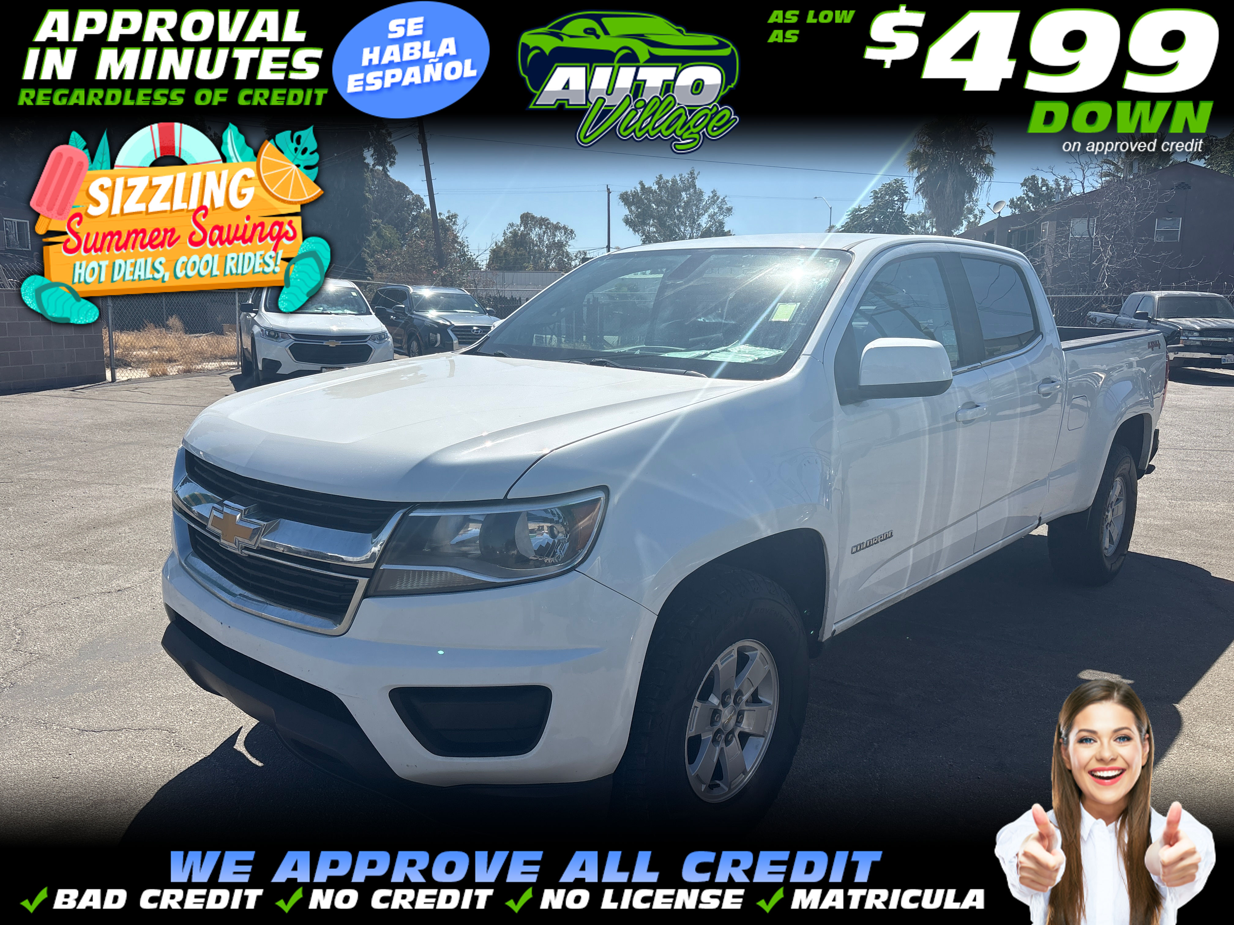 WHITE, 2020 CHEVROLET COLORADO CREW CAB Image 