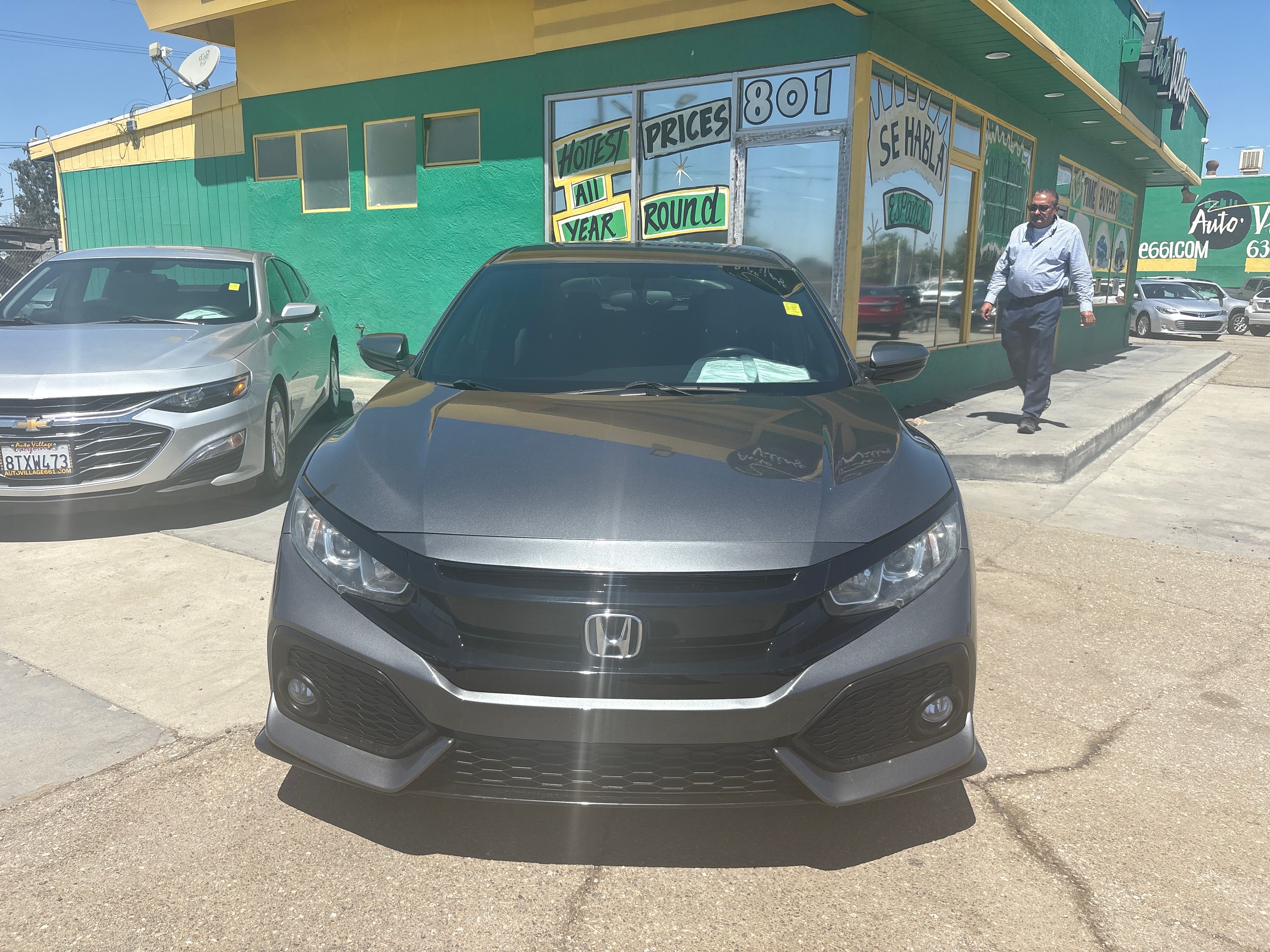 GRAY, 2018 HONDA CIVIC Thumnail Image 2