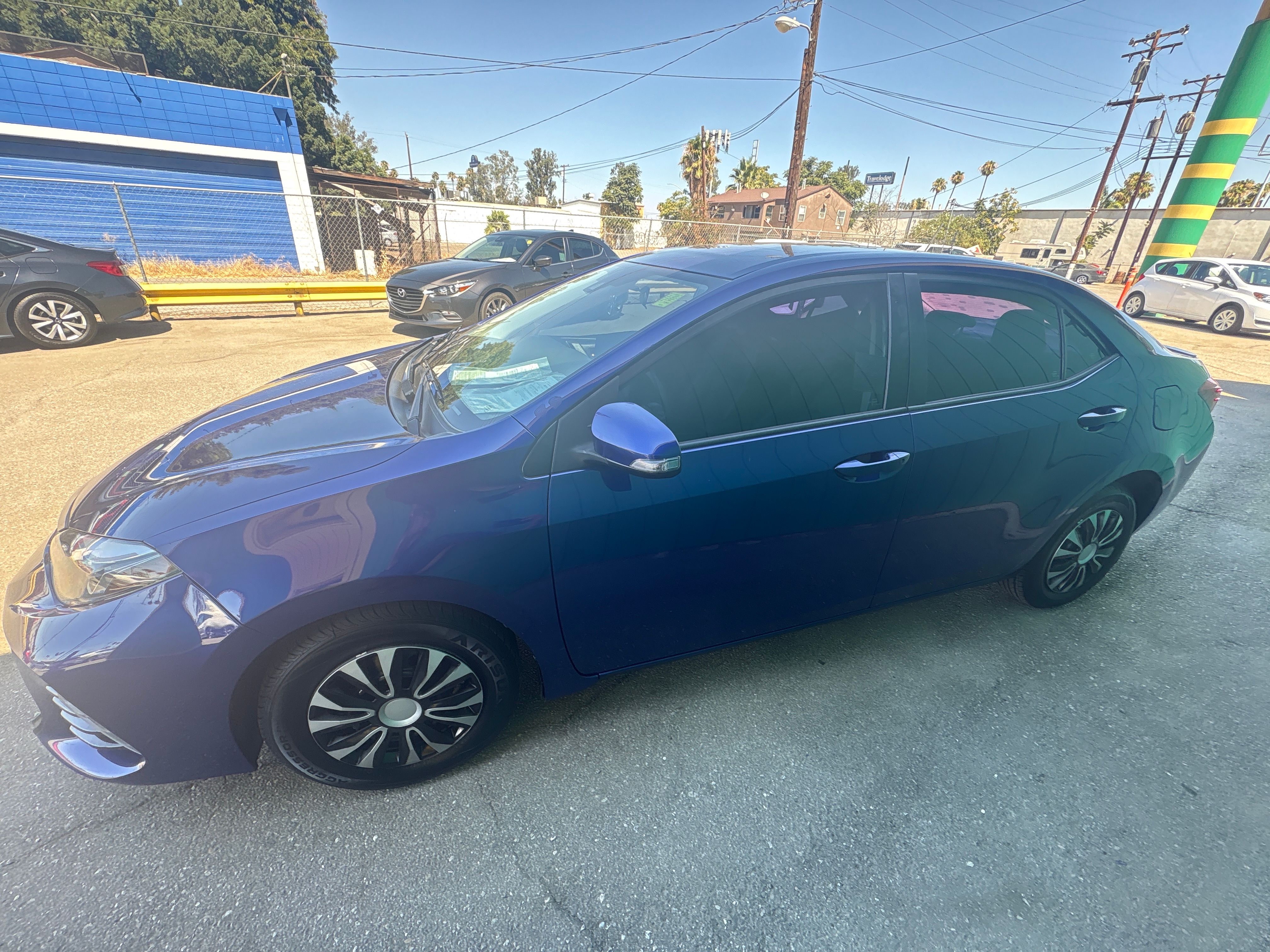 BLUE, 2019 TOYOTA COROLLA Image 8