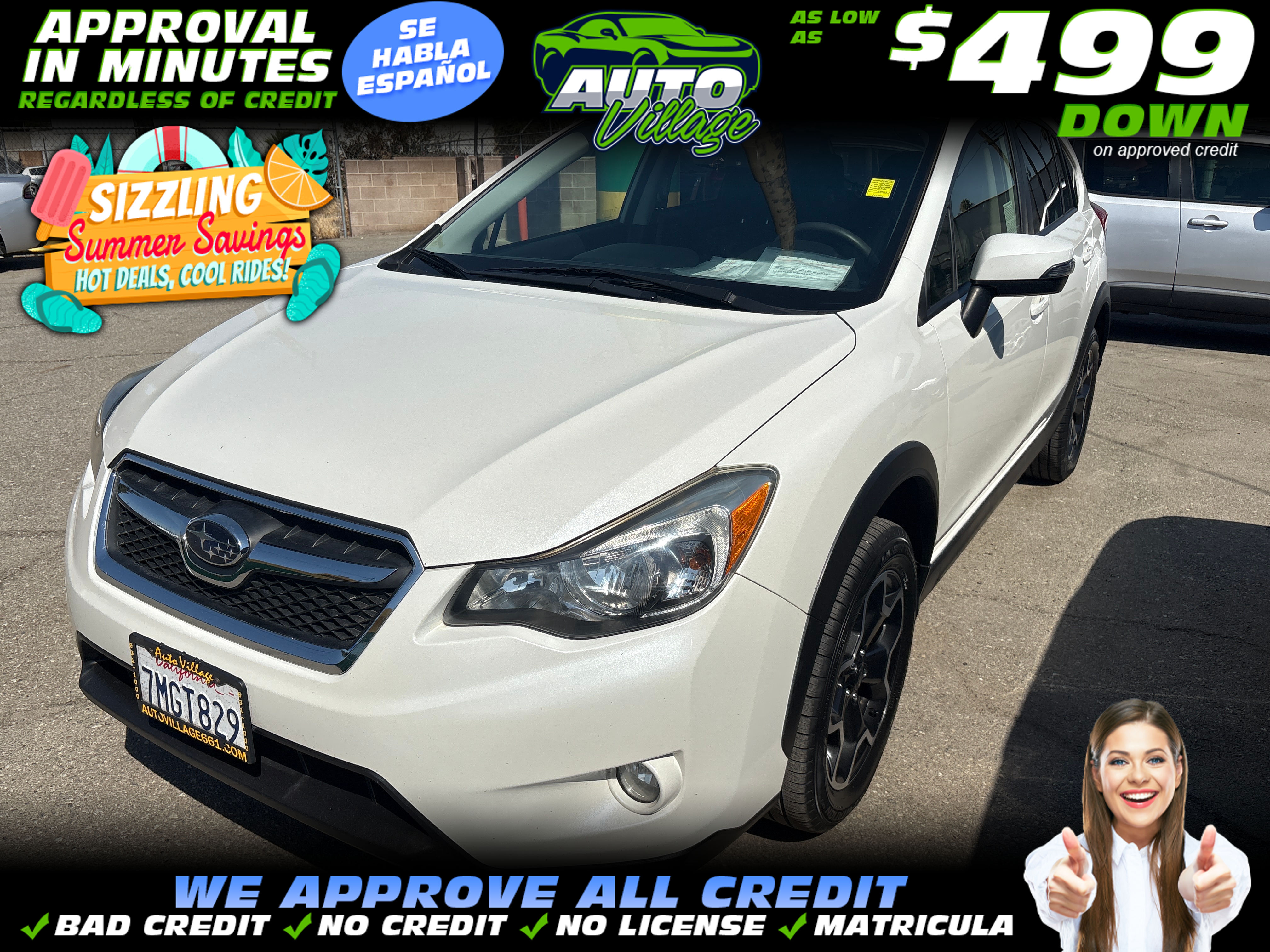 WHITE, 2015 SUBARU XV CROSSTREK Image 