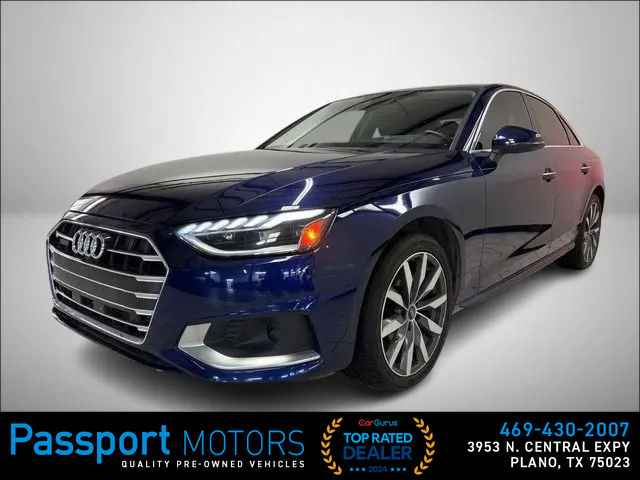 BLUE, 2021 AUDI A4/PREMIUM  PLUS/ADAPTIVE CRUISE Image 