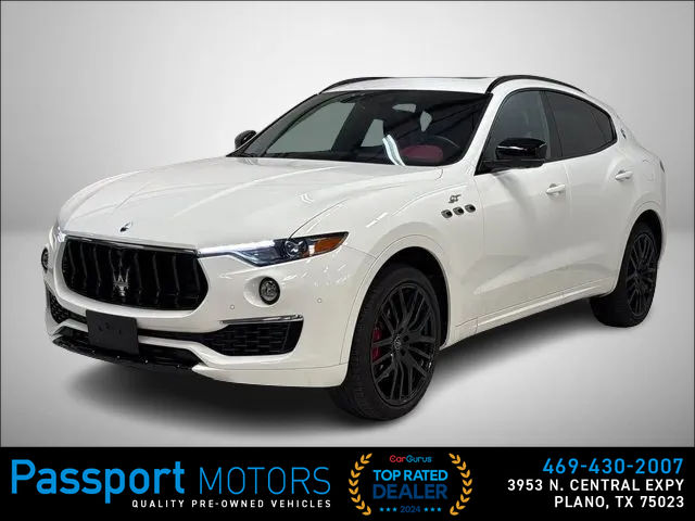 WHITE, 2022 MASERATI LEVANTE/RED INTERIOR/VENTILATED SEATS/BLACK WHEELS Image 