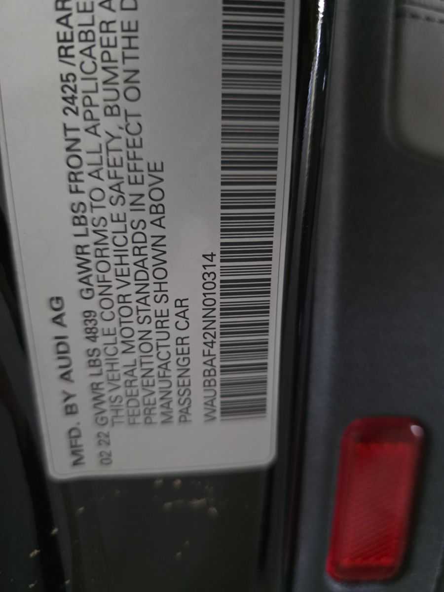 BLACK, 2022 AUDI A4/PREMIUM PLUS/SUNROOF Thumnail Image 14