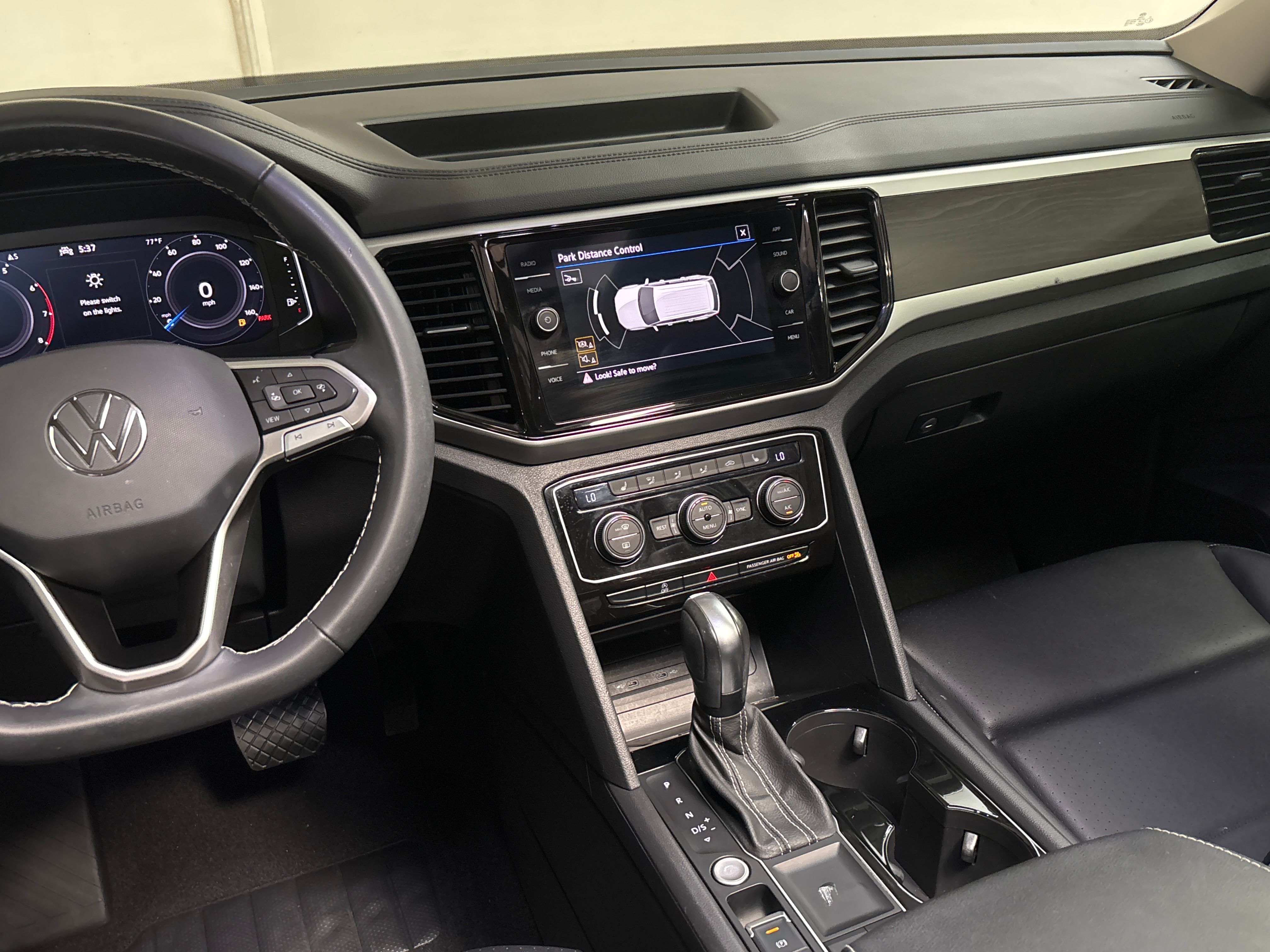 BLACK, 2023 VOLKSWAGEN ATLAS/PANORAMIC ROOF Thumnail Image 8