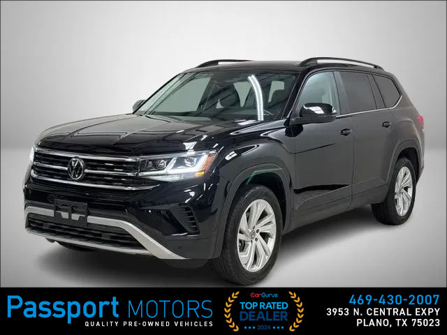 BLACK, 2023 VOLKSWAGEN ATLAS/PANORAMIC ROOF Image 