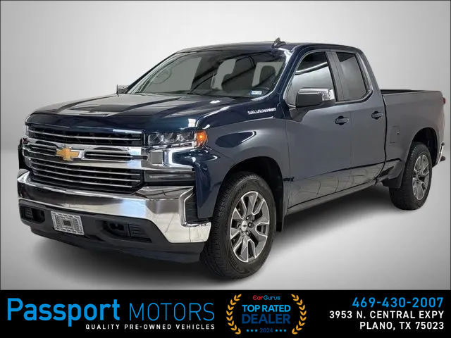 BLUE, 2019 CHEVROLET SILVERADO 1500 DOUBLE CAB Image 