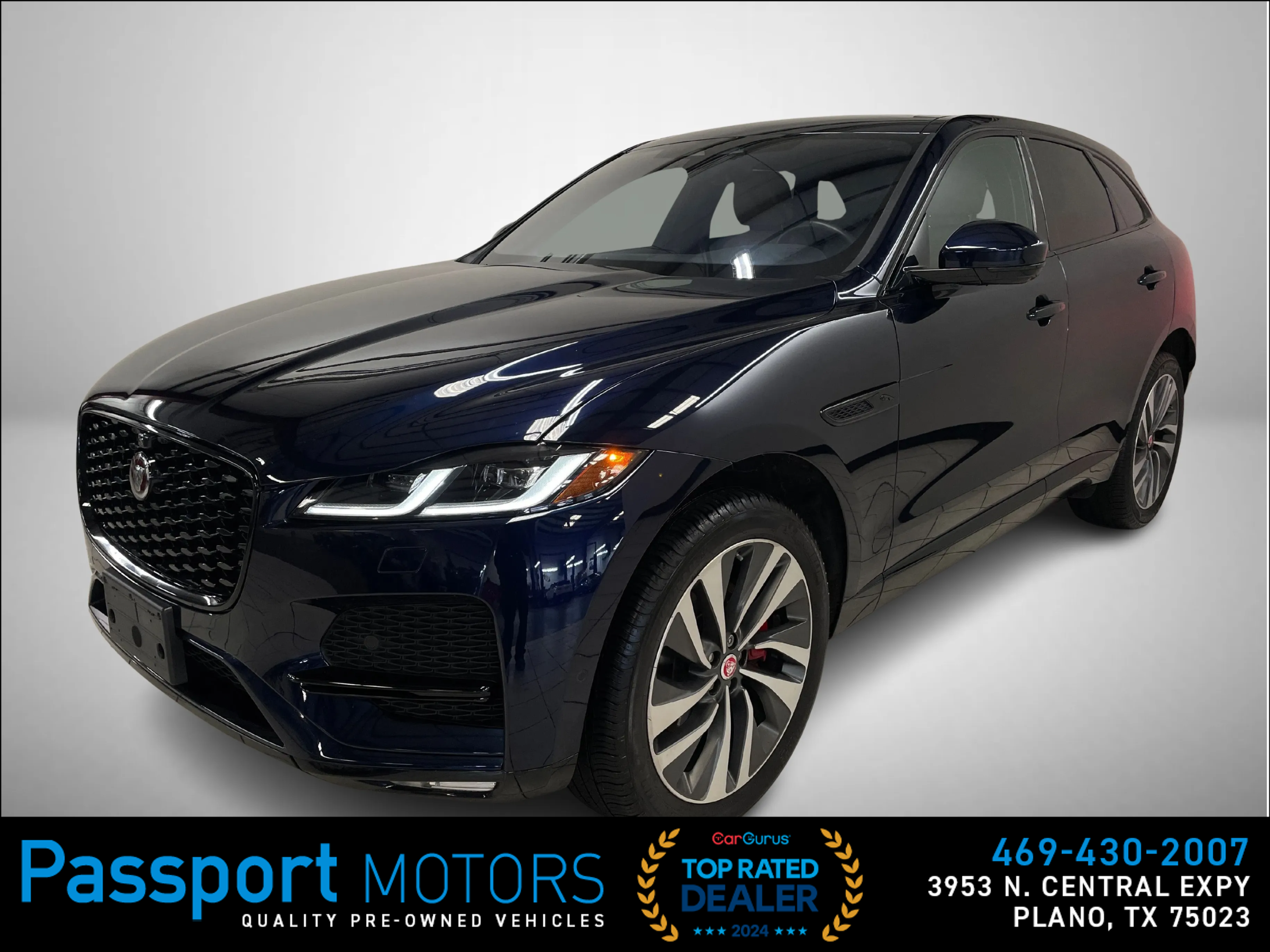 BLUE, 2021 JAGUAR F-PACE Thumnail Image 1