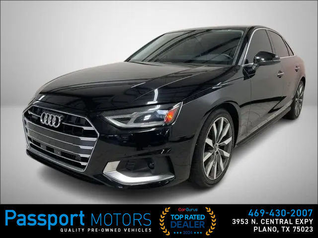 BLACK, 2021 AUDI A4/SUNROOF/TINT WINDOWS Image 