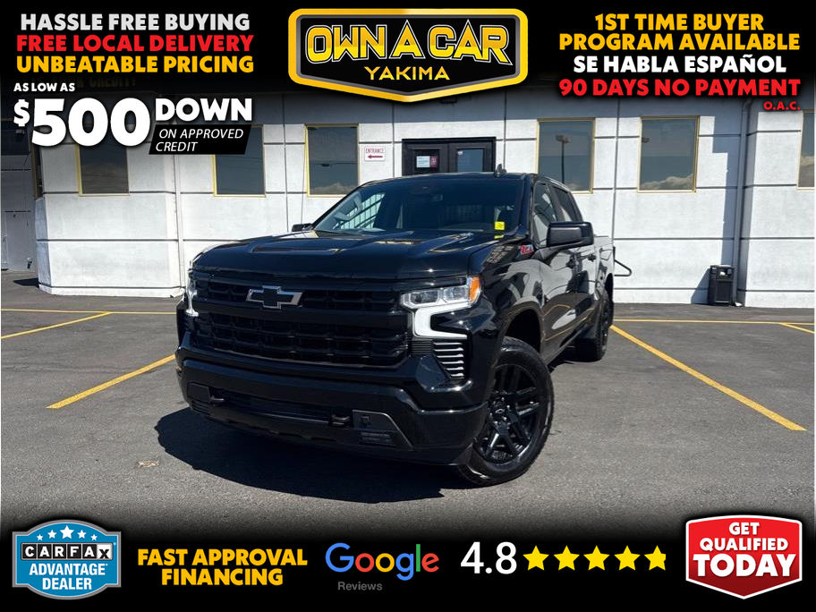 BLACK, 2023 CHEVROLET SILVERADO 1500 CREW CAB Image 
