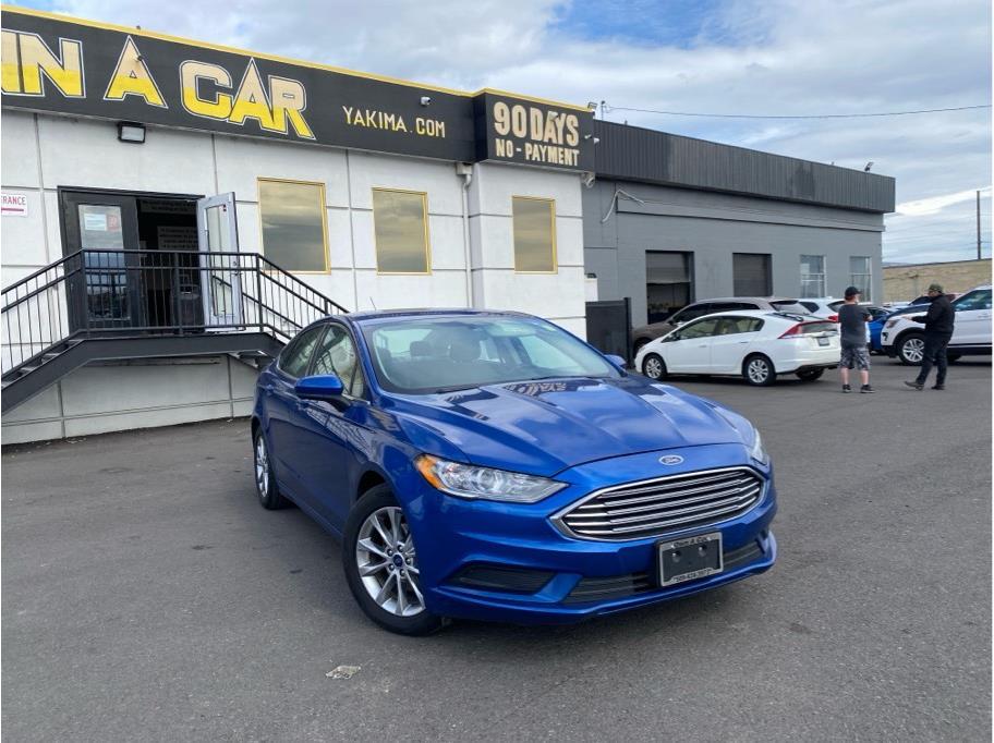BLUE, 2017 FORD FUSION Image 3