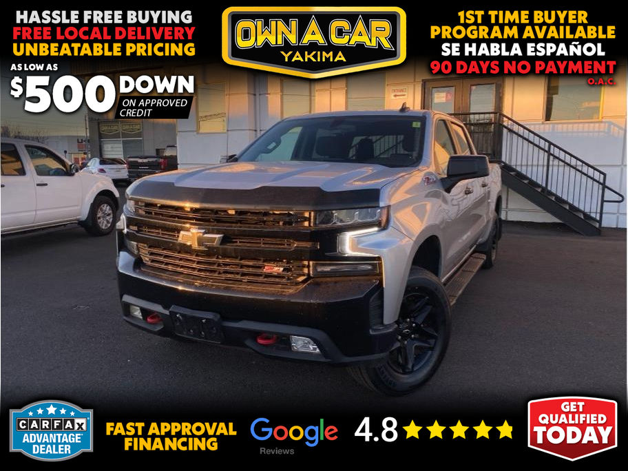 SILVER, 2021 CHEVROLET SILVERADO 1500 CREW CAB Image 