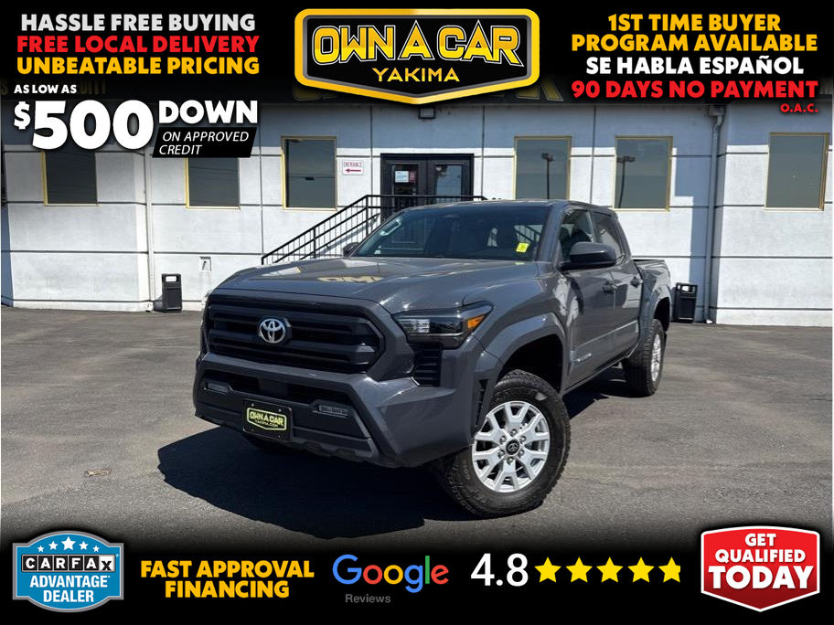 GRAY, 2024 TOYOTA TACOMA DOUBLE CAB Image 