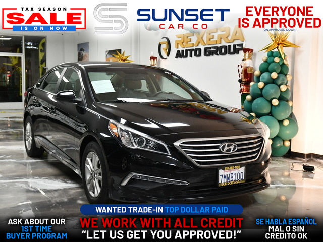 BLACK, 2015 HYUNDAI SONATA Image 