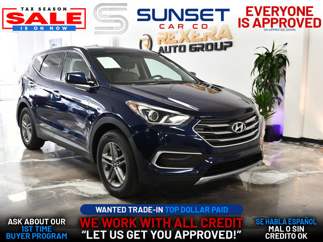 BLUE, 2018 HYUNDAI SANTA FE Image 