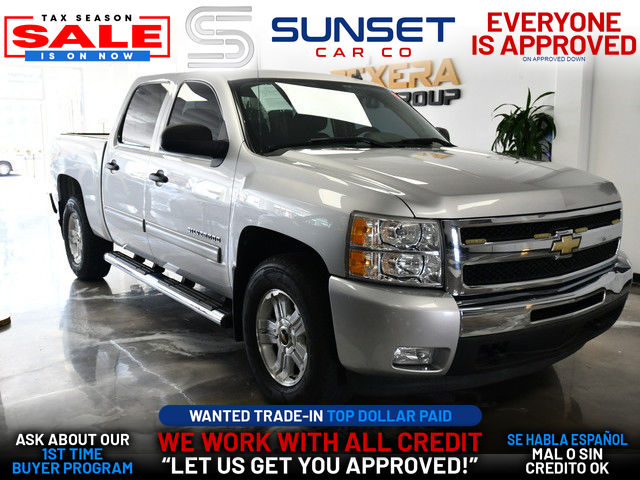 SILVER, 2010 CHEVROLET SILVERADO 1500 CREW CAB Image 