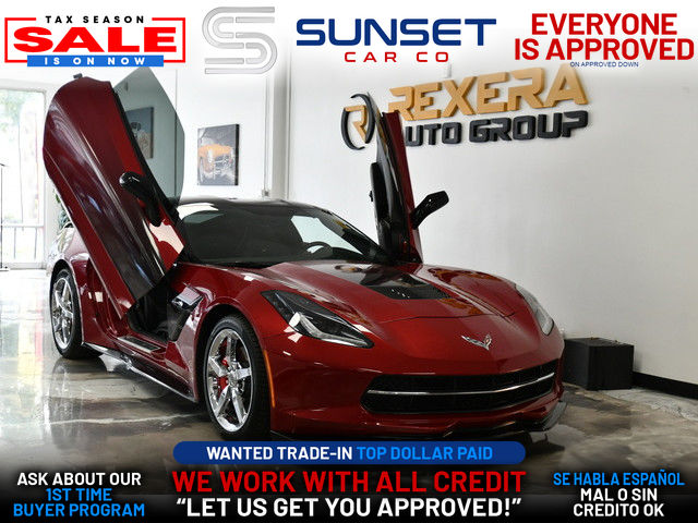 BURGUNDY, 2014 CHEVROLET CORVETTE STINGRAY Thumnail Image 1