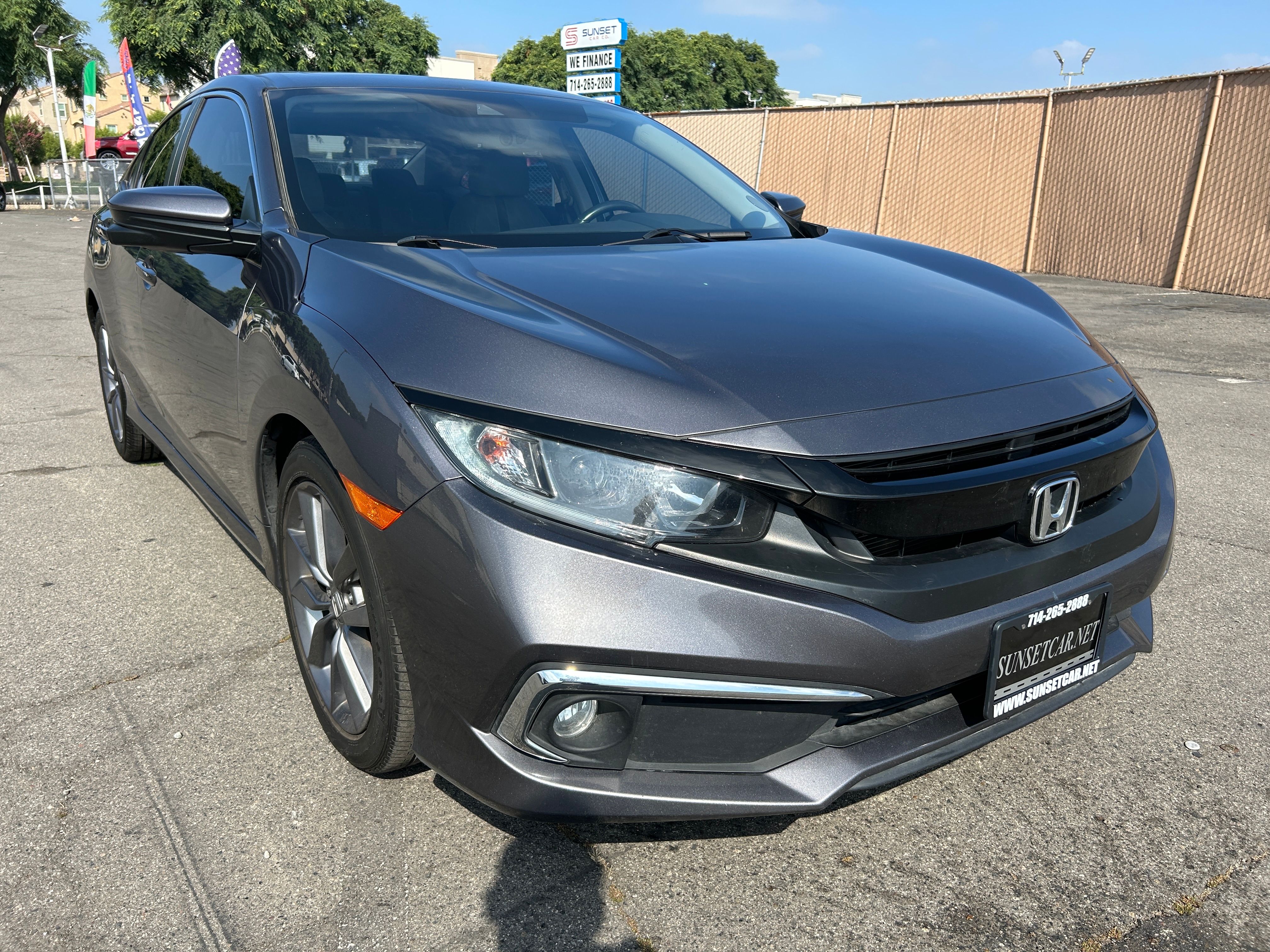 GRAY, 2019 HONDA CIVIC Thumnail Image 2