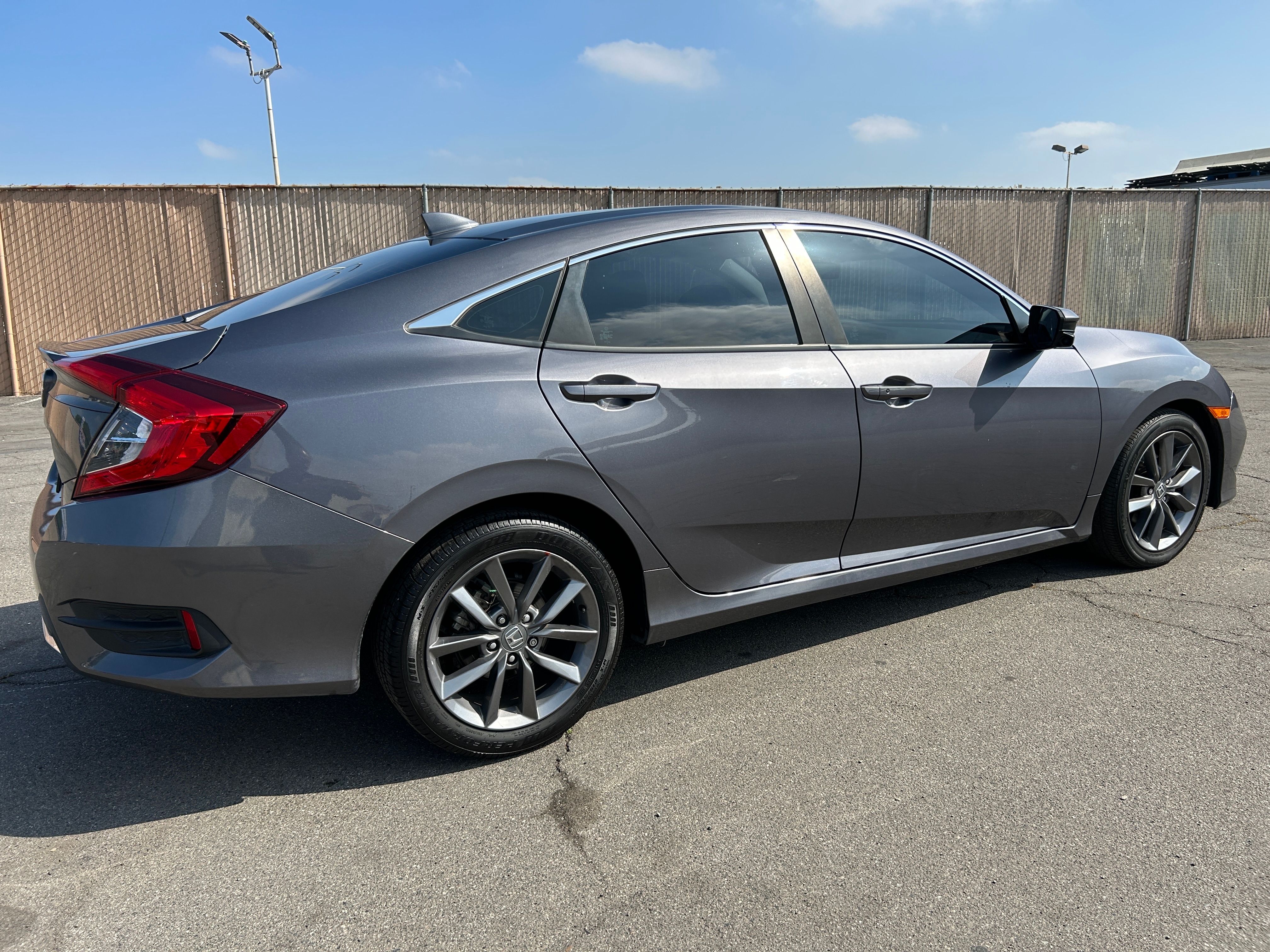 GRAY, 2019 HONDA CIVIC Thumnail Image 4